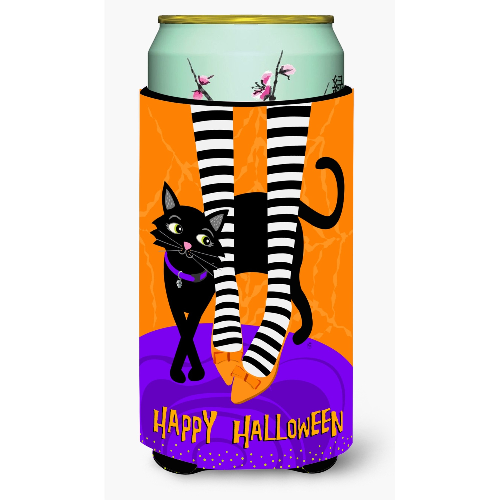 &quotCaroline's Treasures Halloween Witches Feet Tall Boy Insulator Hugger cold-beverage-koozies, TBC, Multicolor"