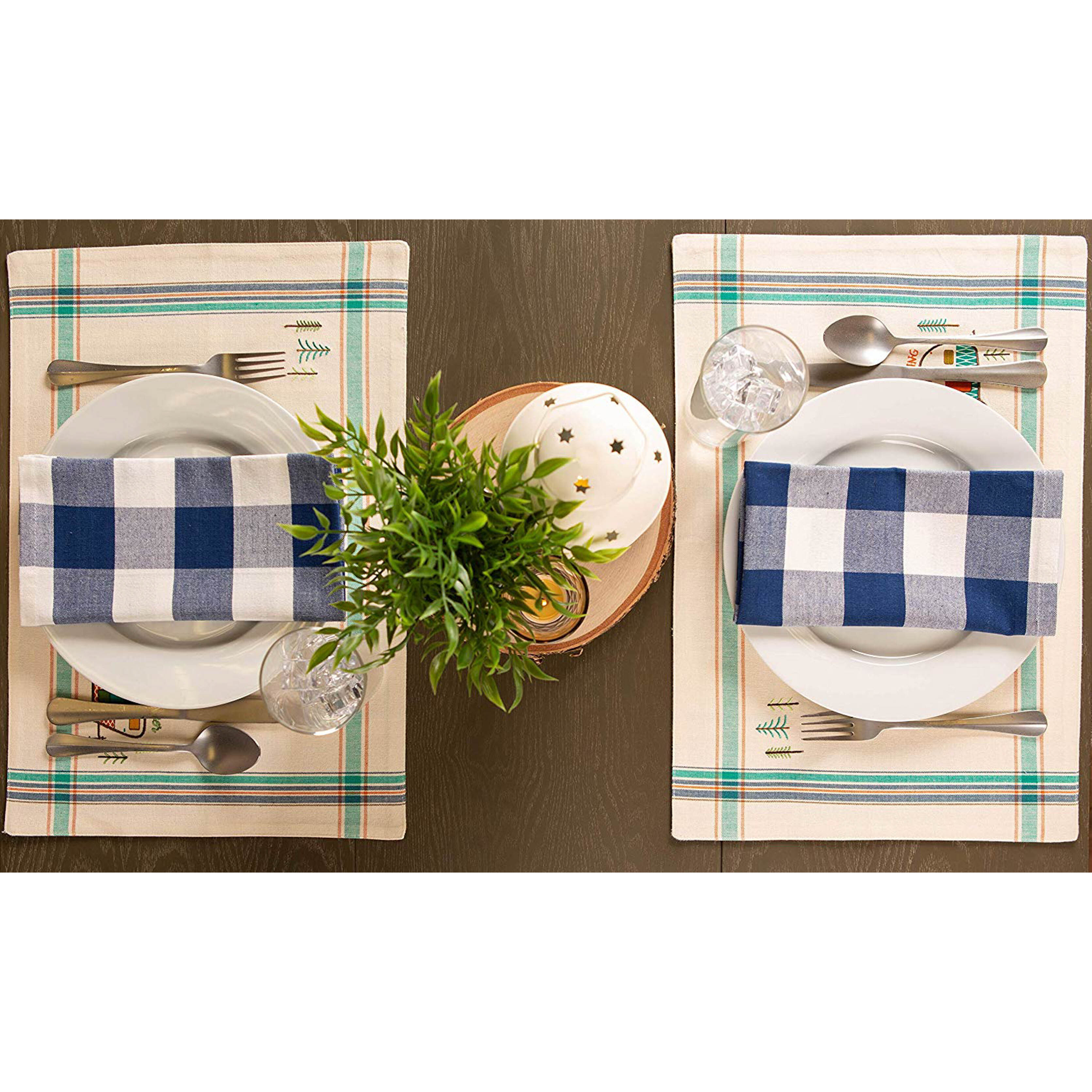 DII Assorted Camper Embellished Placemat (Set of 4)