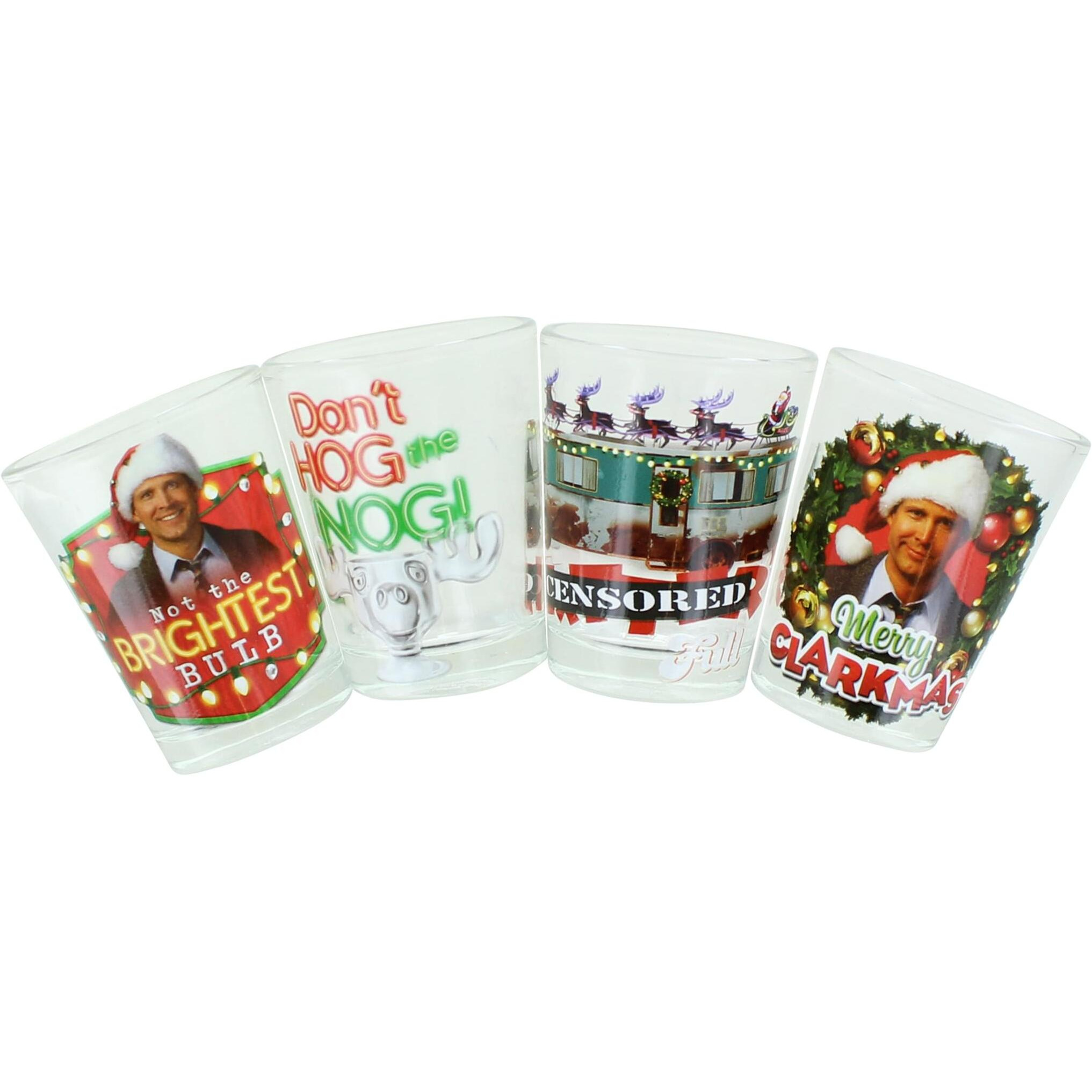 National Lampoons Christmas Vacation 4 Piece Mini Glass Set