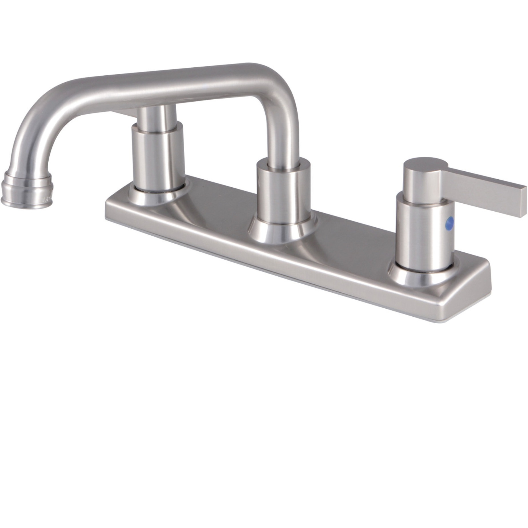 Kingston Brass FB2138NDL NuvoFusion 8-Inch Centerset Kitchen Faucet, Brushed Nickel