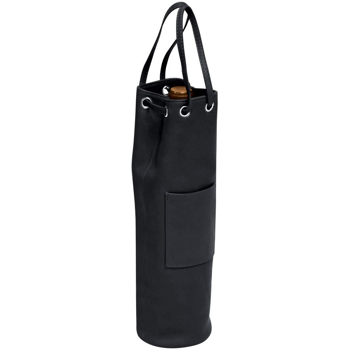 Preferred Nation P7063BLAcK Single Bottle Wine Bag  Black