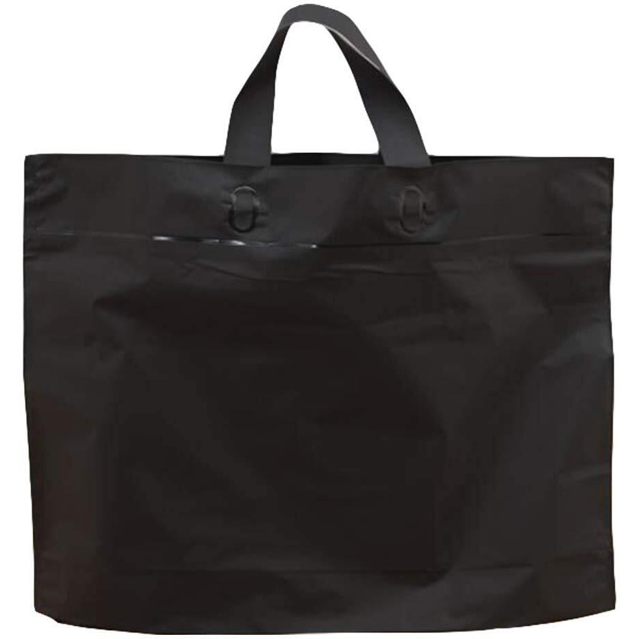 Black - 50 Pieces Plastic Shopping Bags Gift Bag Clear Boutique Bags Carry bag