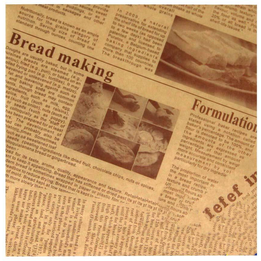 200 Sheets Newspaper Grease-Proof Wax Papers Baking Papers DIY Hamburger Papers