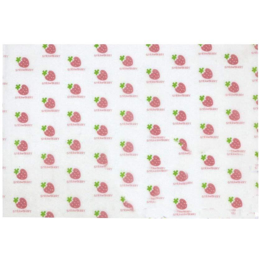 300 Pcs Baking Papers Grease-Proof Wax Papers Hamburger Papers [Strawberry]