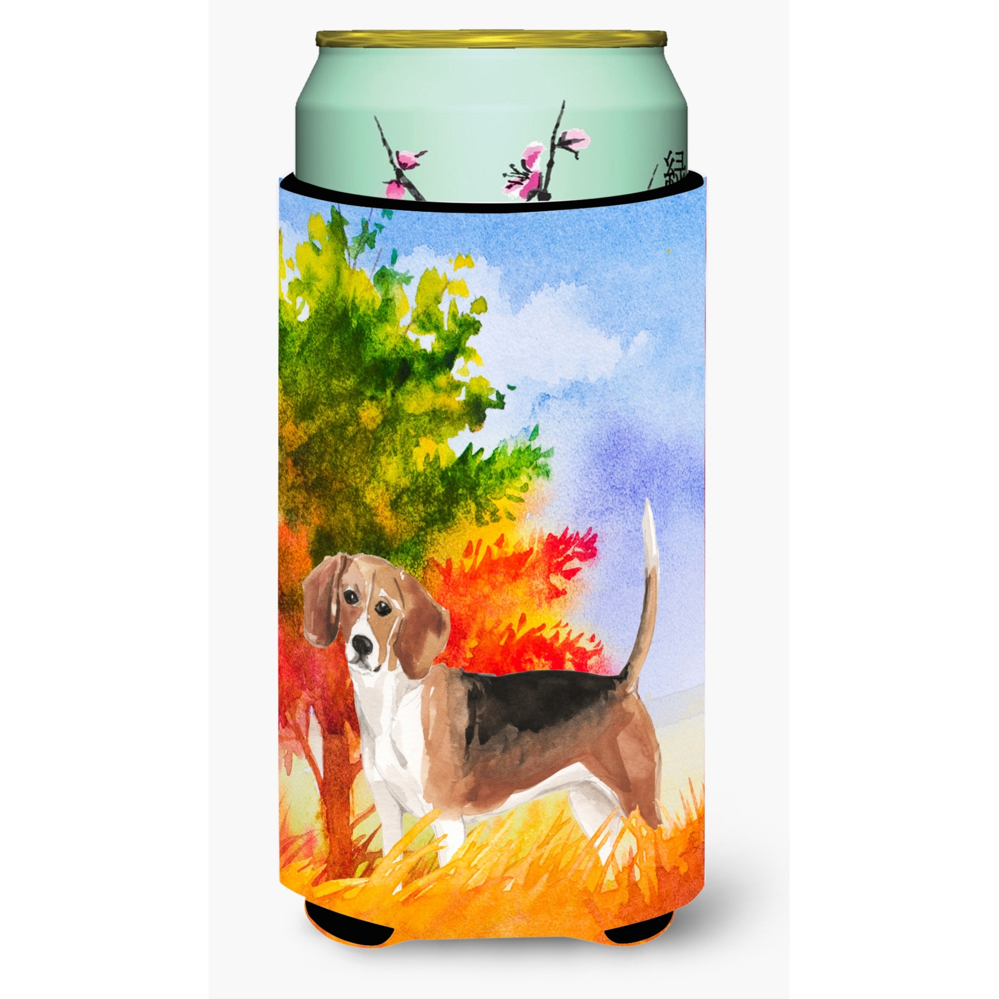 &quotCaroline's Treasures CK1959TBC Fall Beagle Tall Boy Insulator Hugger cold-beverage-koozies, Multicolor"