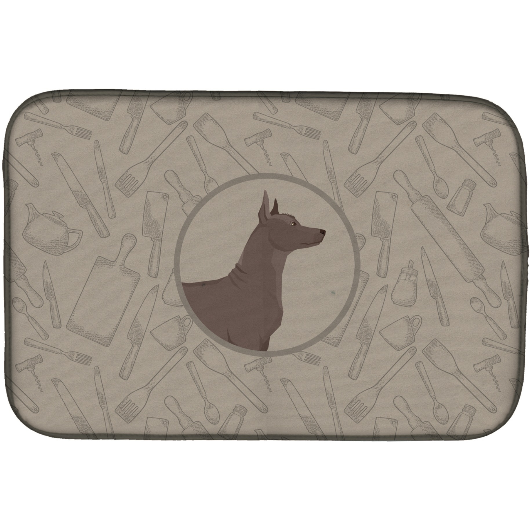 &quotCaroline's Treasures CK2217DDM Mexican Hairless Dog Xolo dish-drying-mats, 14x21, Multicolor"