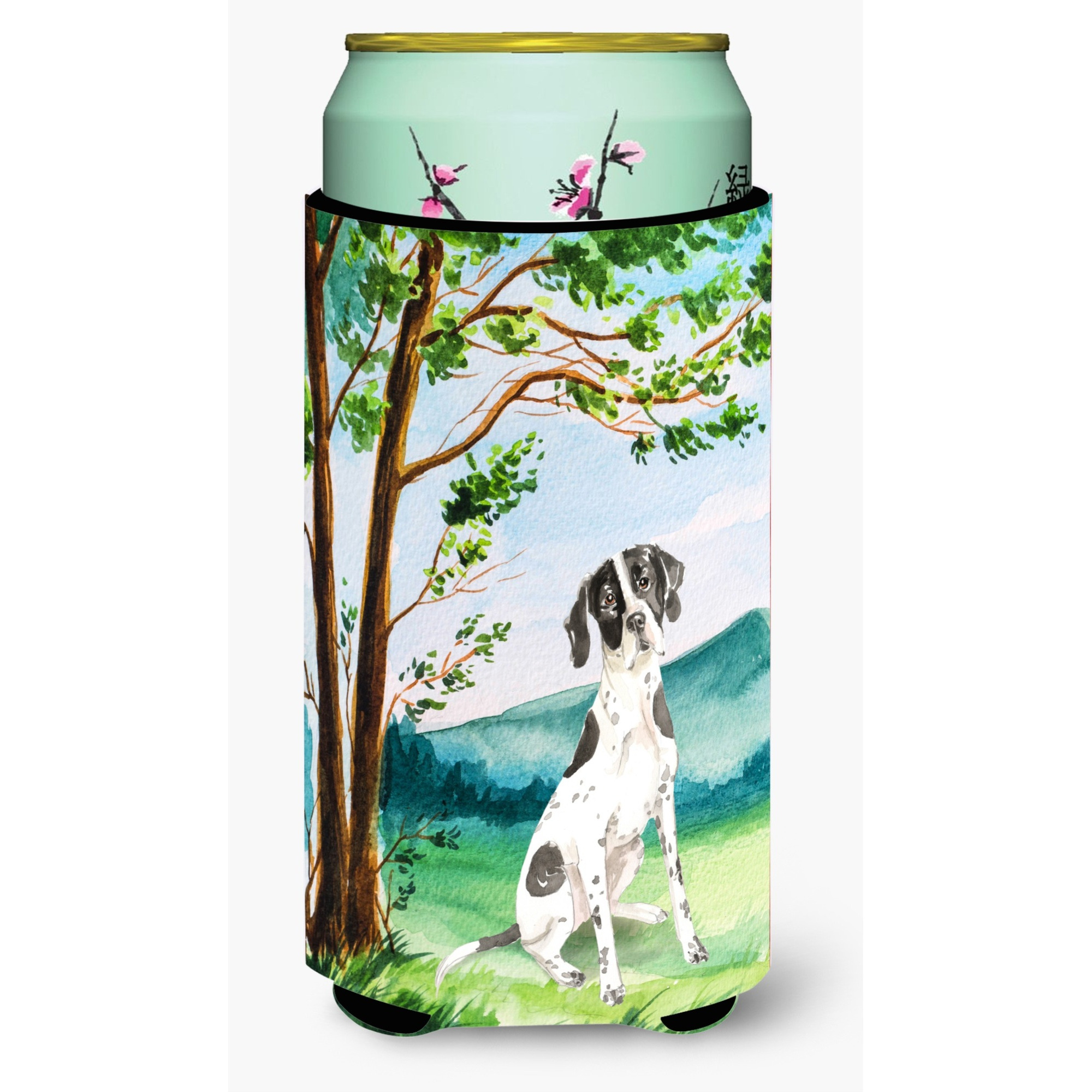 &quotCaroline's Treasures CK2574TBC Under the Tree English Pointer Tall Boy Hugger cold-beverage-koozies, Multicolor"