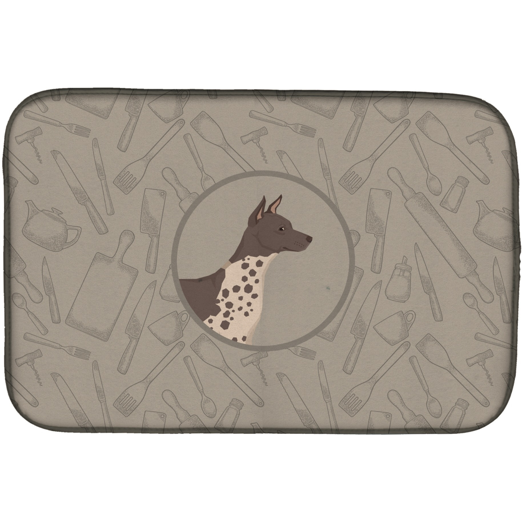 &quotCaroline's Treasures CK2161DDM American Hairless Terrier Kitchen dish-drying-mats, 14x21, Multicolor"