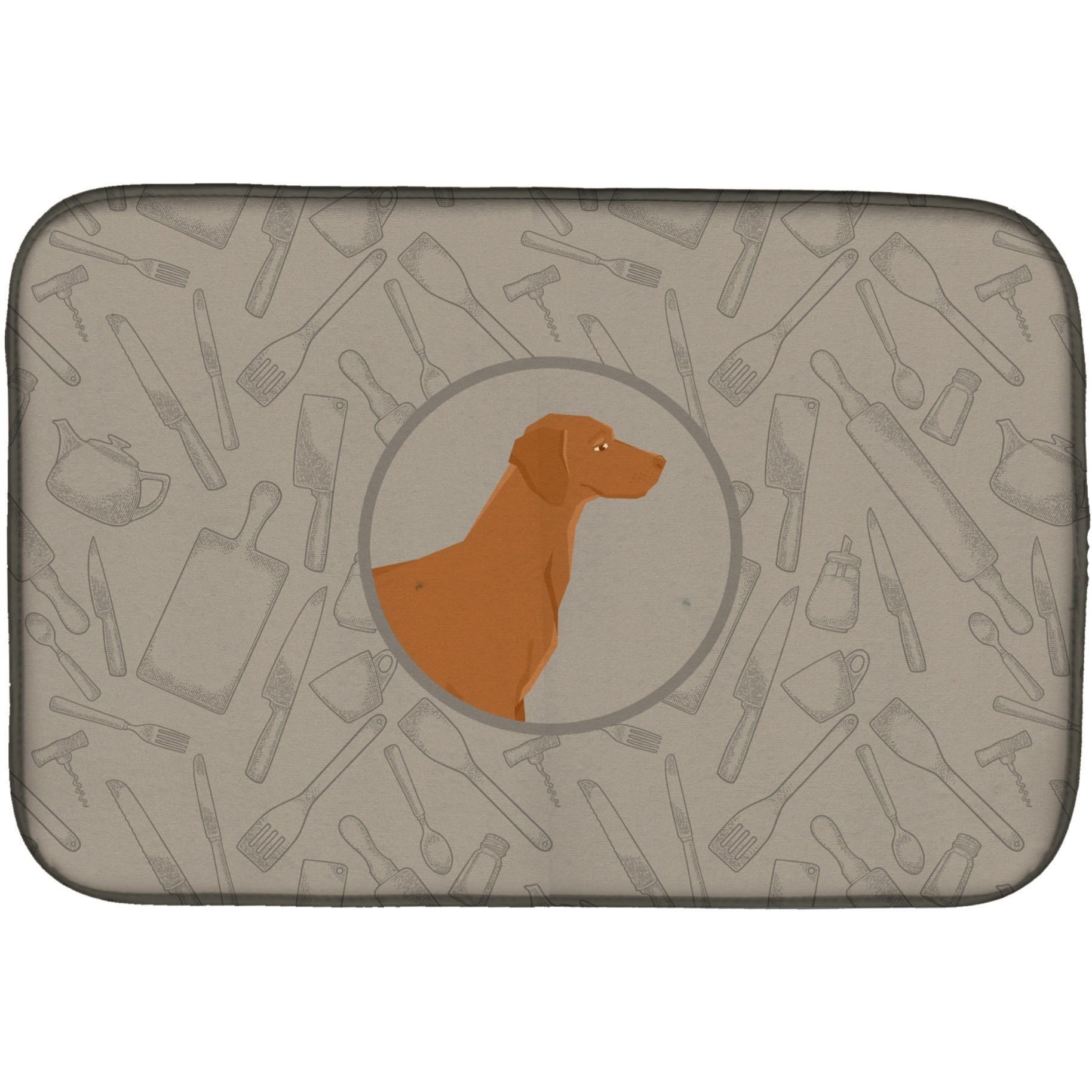 &quotCaroline's Treasures CK2215DDM Vizsla in The Kitchen dish-drying-mats, 14x21, Multicolor"