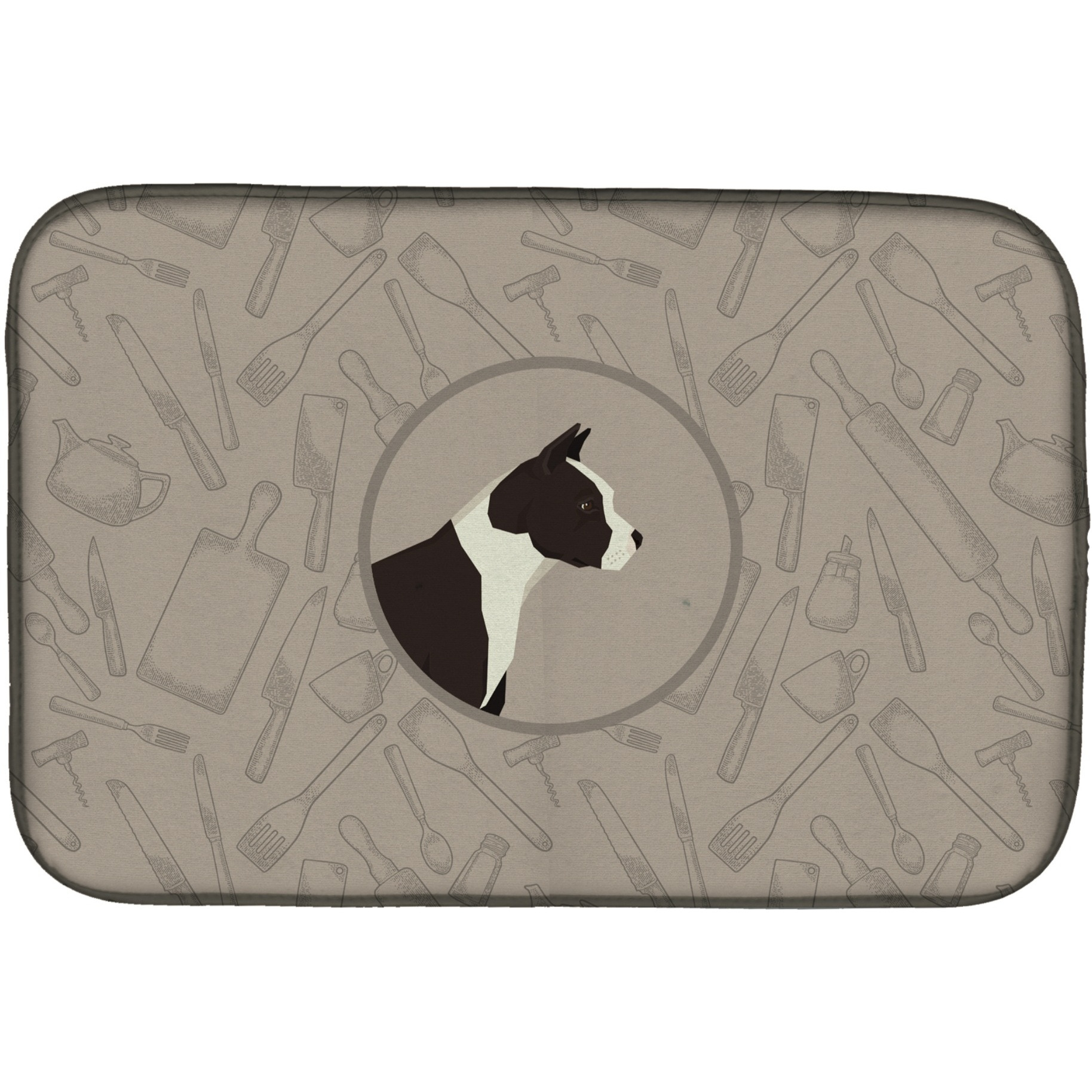 &quotCaroline's Treasures CK2162DDM American Staffordshire Terrier dish-drying-mats, 14x21, Multicolor"