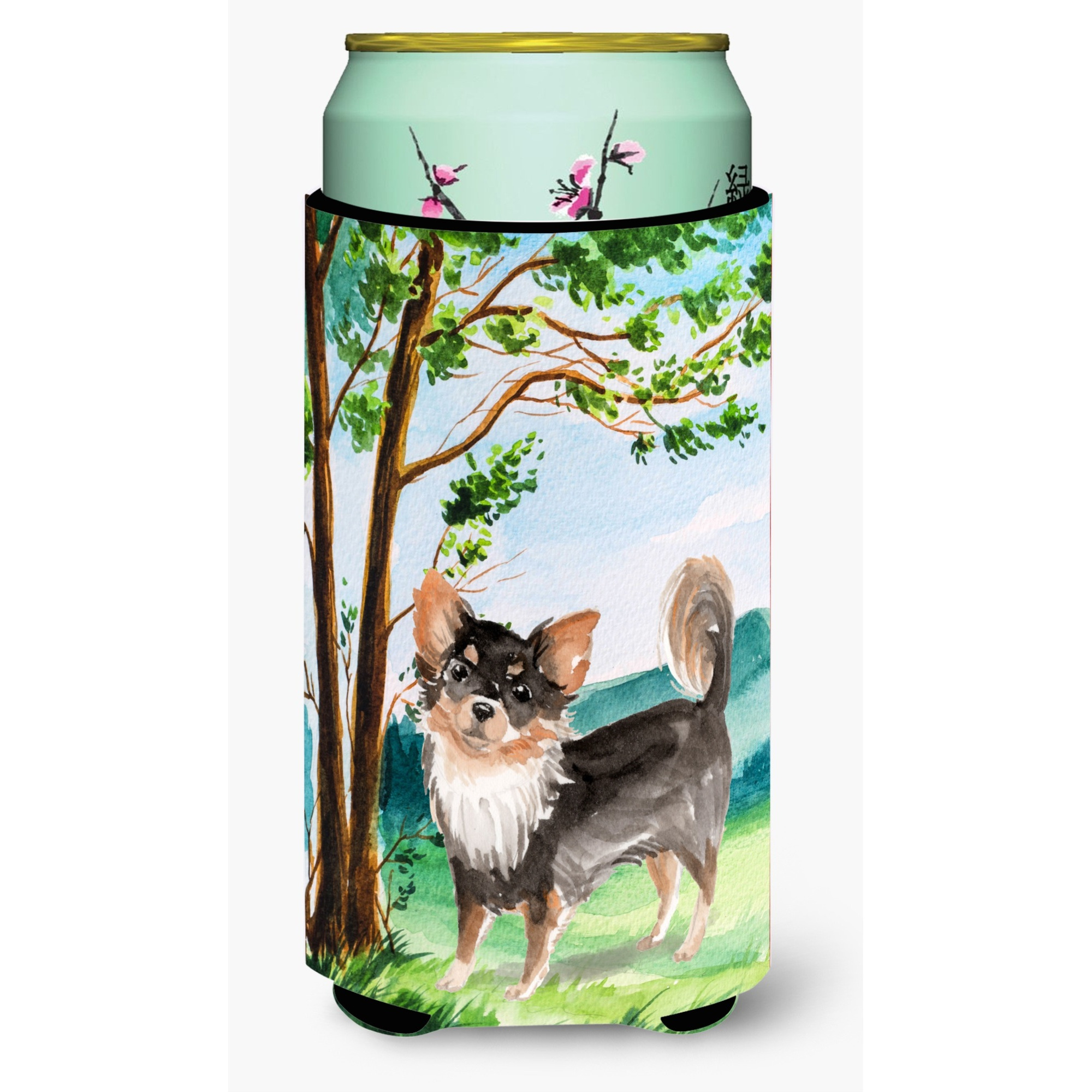 &quotCaroline's Treasures CK2007TBC Under the Tree Chihuahua Tall Boy Hugger cold-beverage-koozies, Multicolor"
