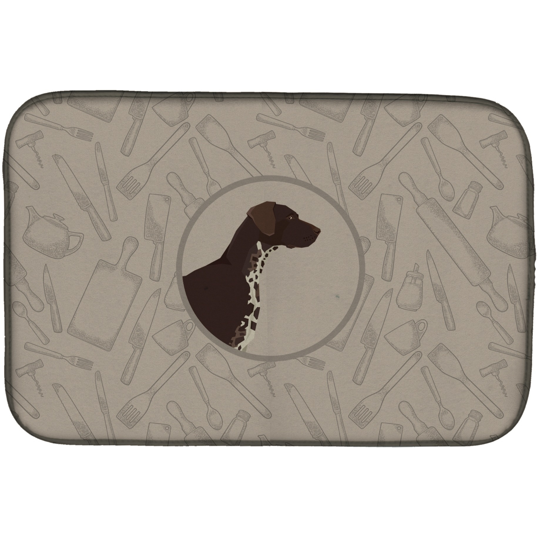 &quotCaroline's Treasures CK2188DDM German Shorthaired Pointer Kitchen dish-drying-mats, 14x21, Multicolor"