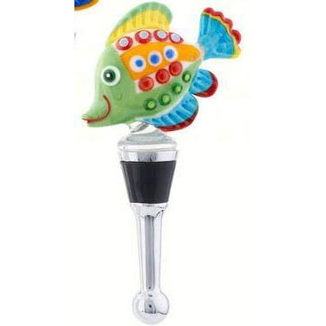 LS Arts BS-446 Bottle Stopper - Funky Fish