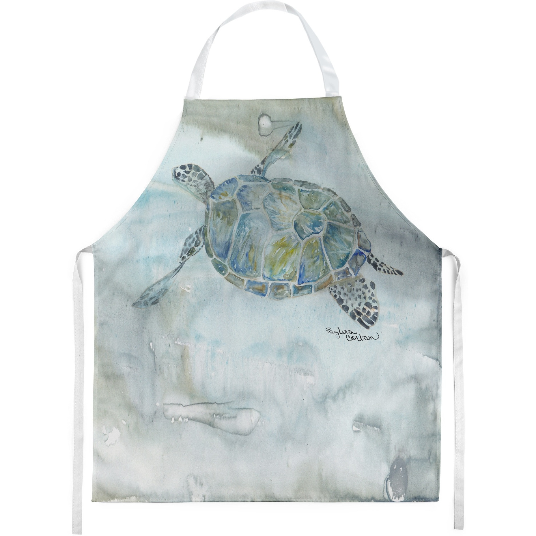 &quotCaroline's Treasures SC2006APRON Sea Turtle Watercolor kitchen-aprons, Multicolor"