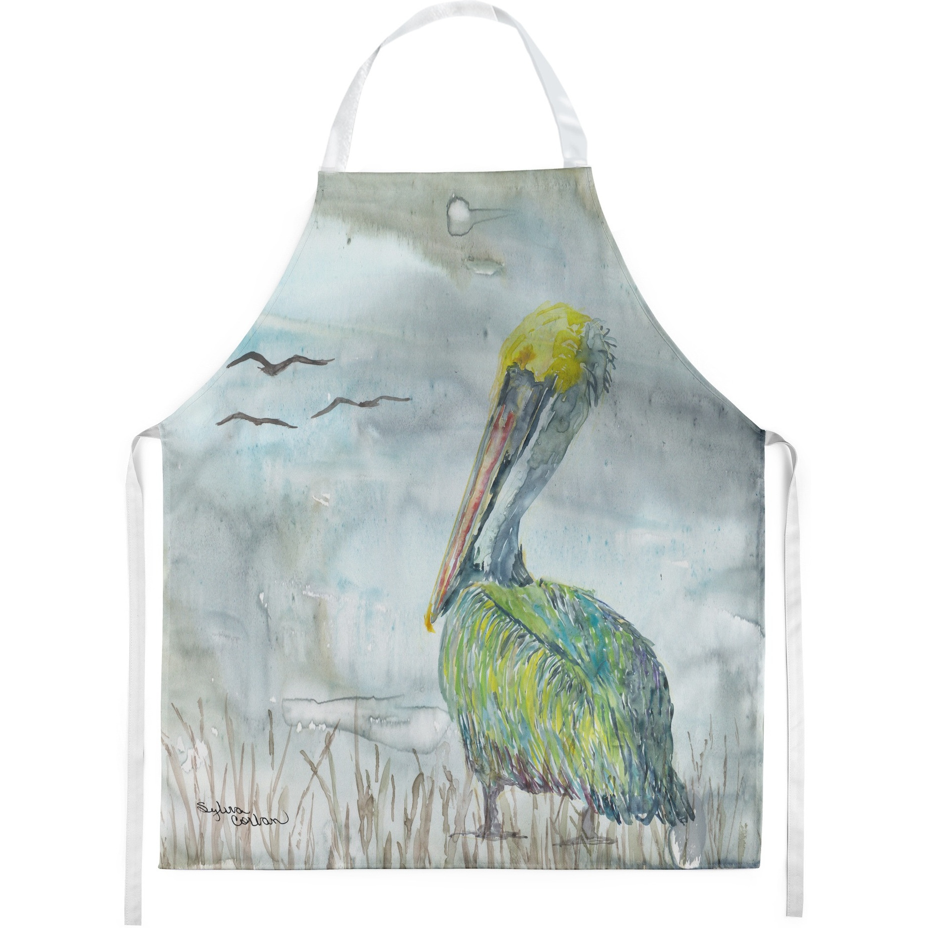 &quotCaroline's Treasures SC2008APRON Pelican Watercolor kitchen-aprons, Multicolor"