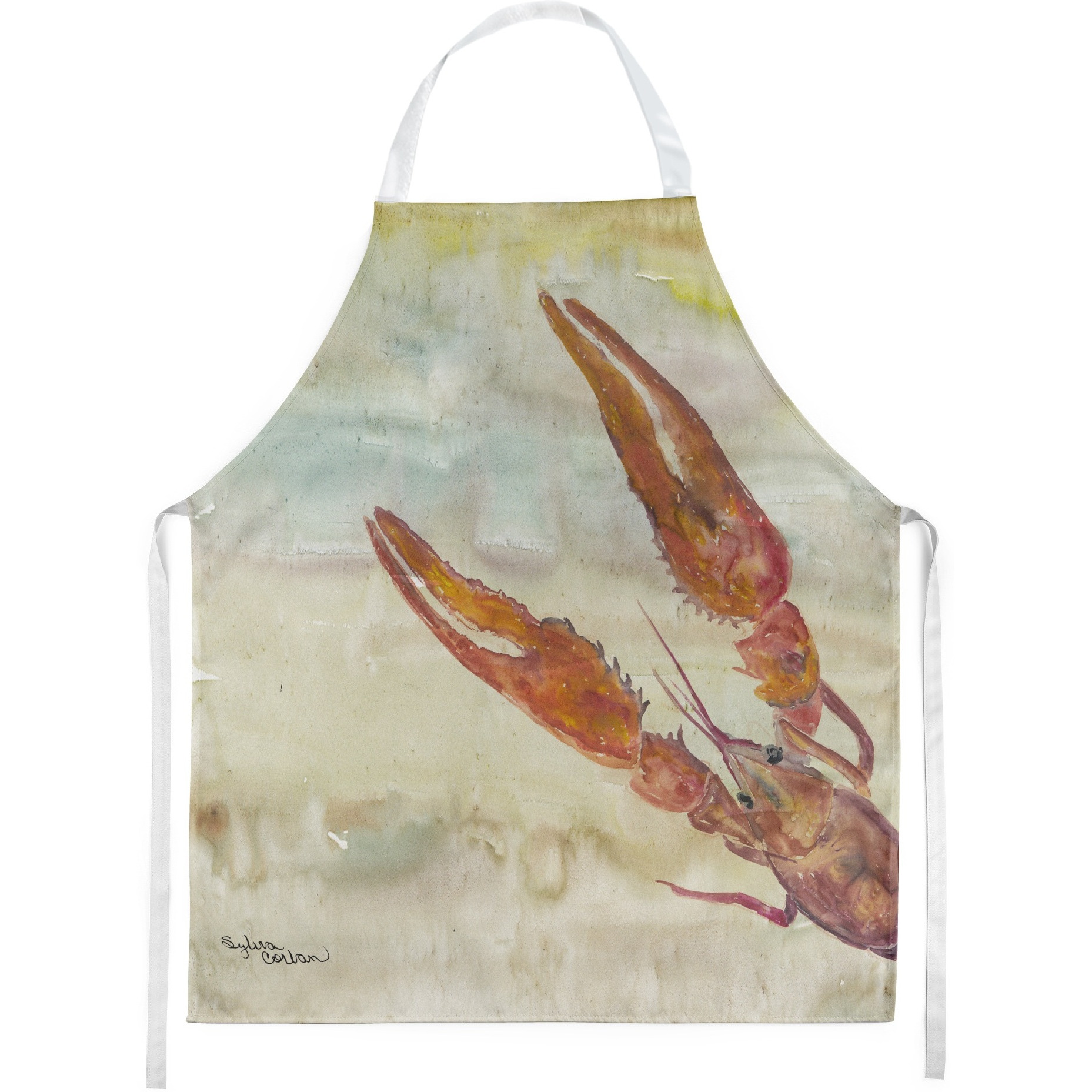 Caroline's Treasures SC2021APRON Crawfish Yellow Sky kitchen-aprons