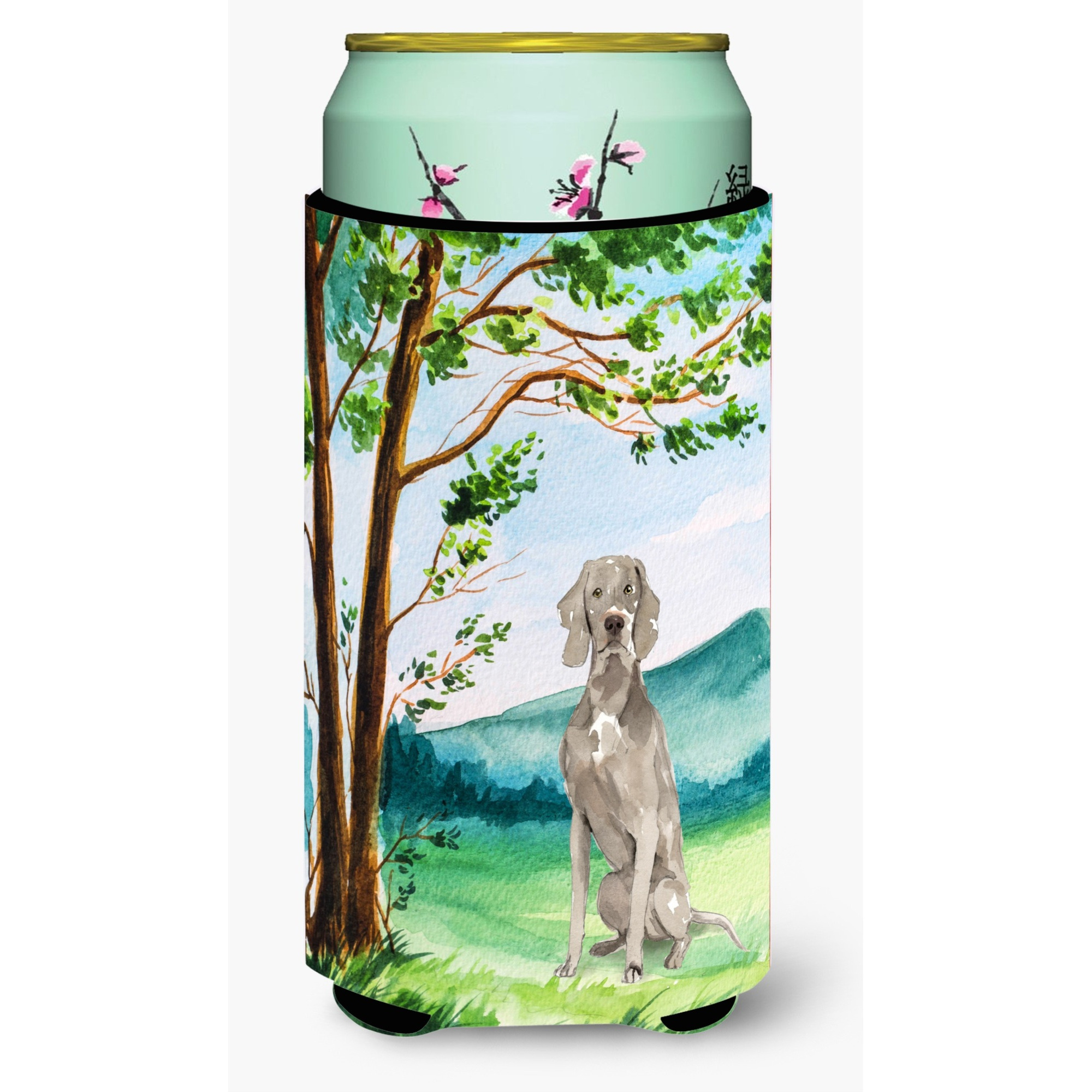 &quotCaroline's Treasures CK2553TBC Under the Tree Weimaraner Tall Boy Hugger cold-beverage-koozies, Multicolor"