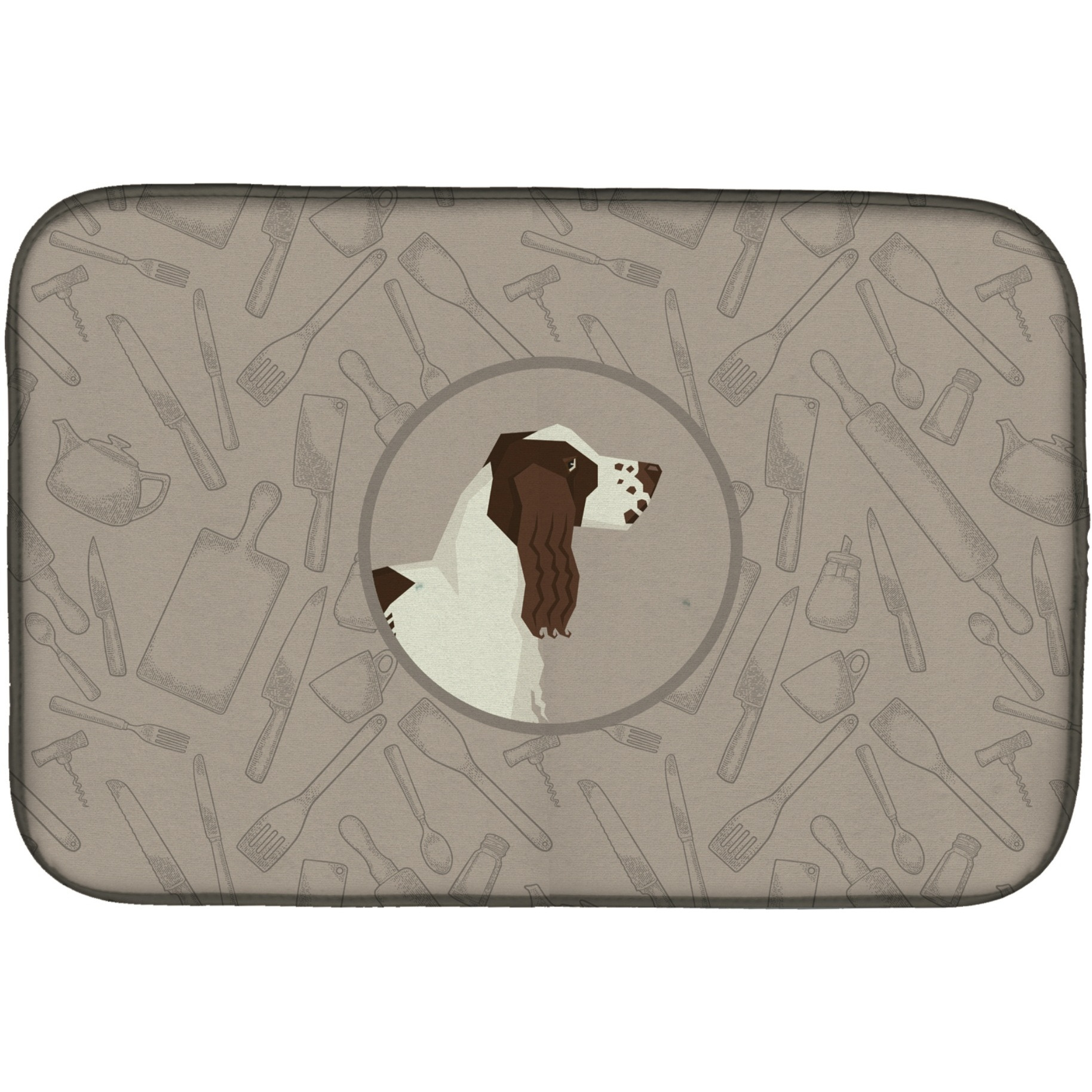 &quotCaroline's Treasures CK2184DDM English Springer Spaniel Kitchen dish-drying-mats, 14x21, Multicolor"