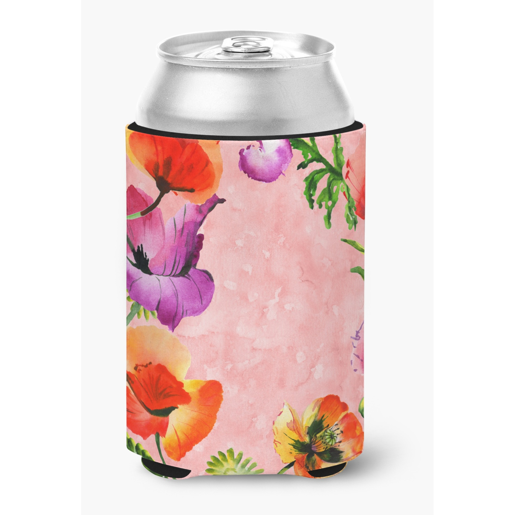 &quotCaroline's Treasures CK1701CC Poppy Flowers Can or Bottle Hugger cold-beverage-koozies, Multicolor"