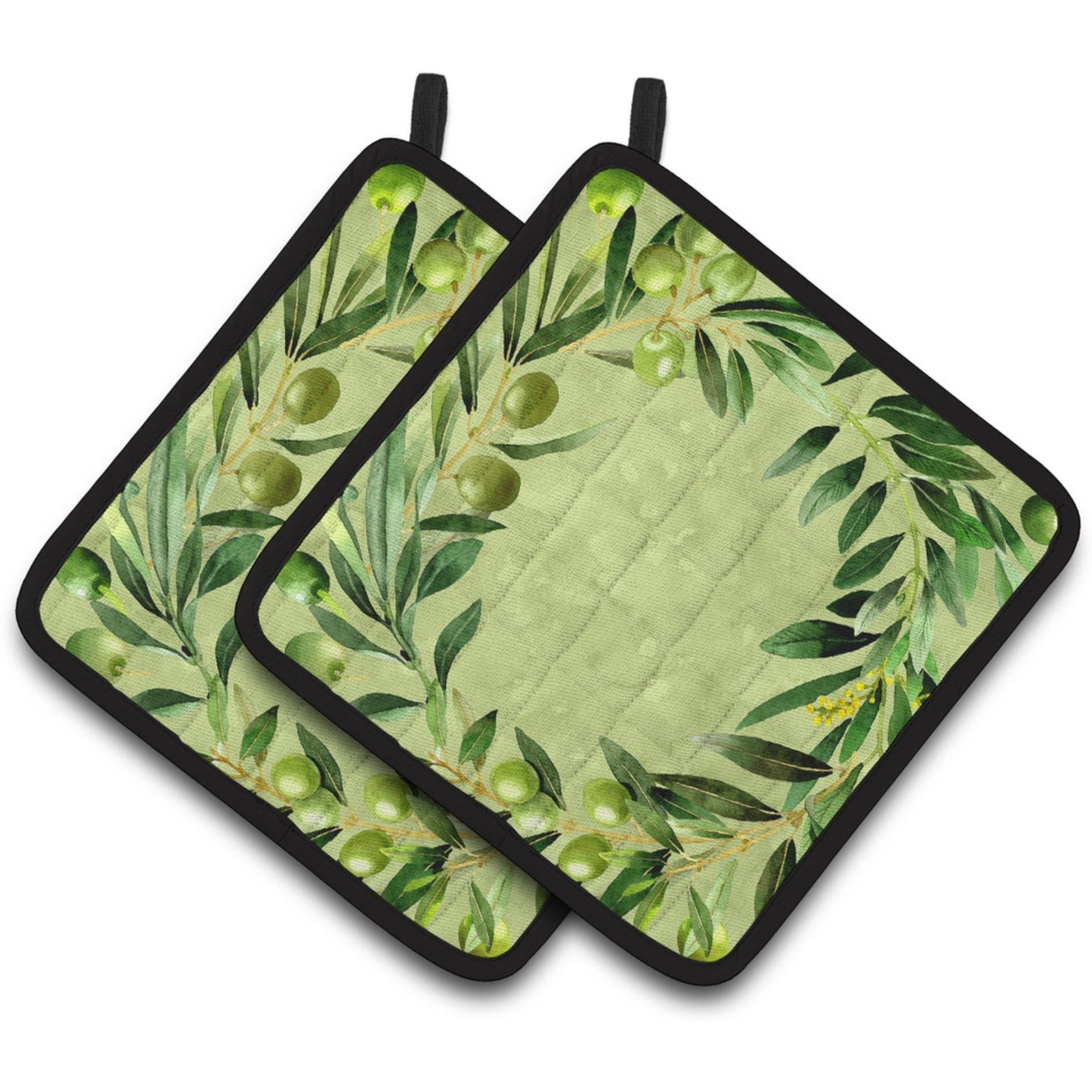 &quotCaroline's Treasures CK1702PTHD Olives Pair of Pot Holders potholders, Multicolor"
