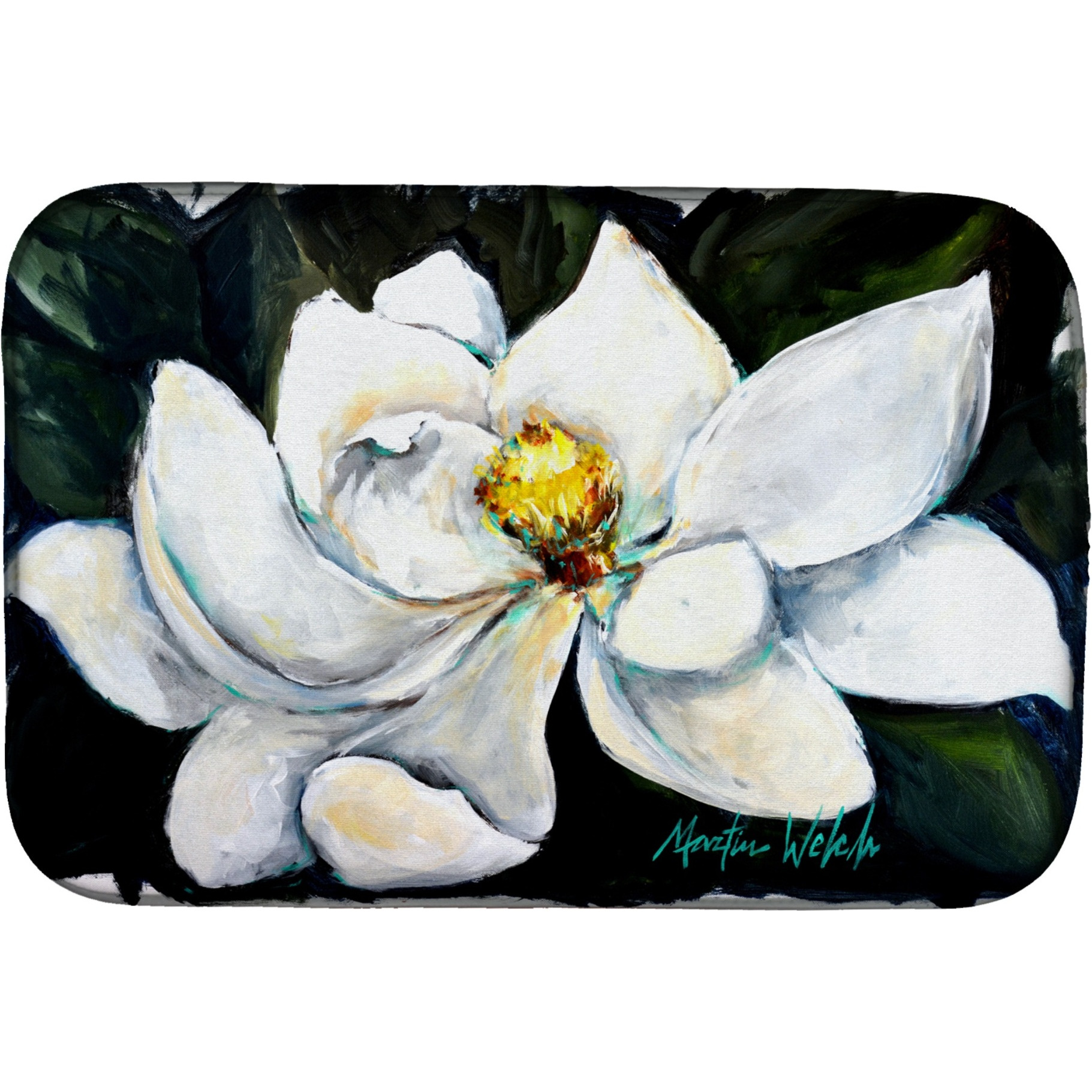 &quotCaroline's Treasures MW1282DDM Sweet Magnolia dish-drying-mats, 14 x 21, Multicolor"