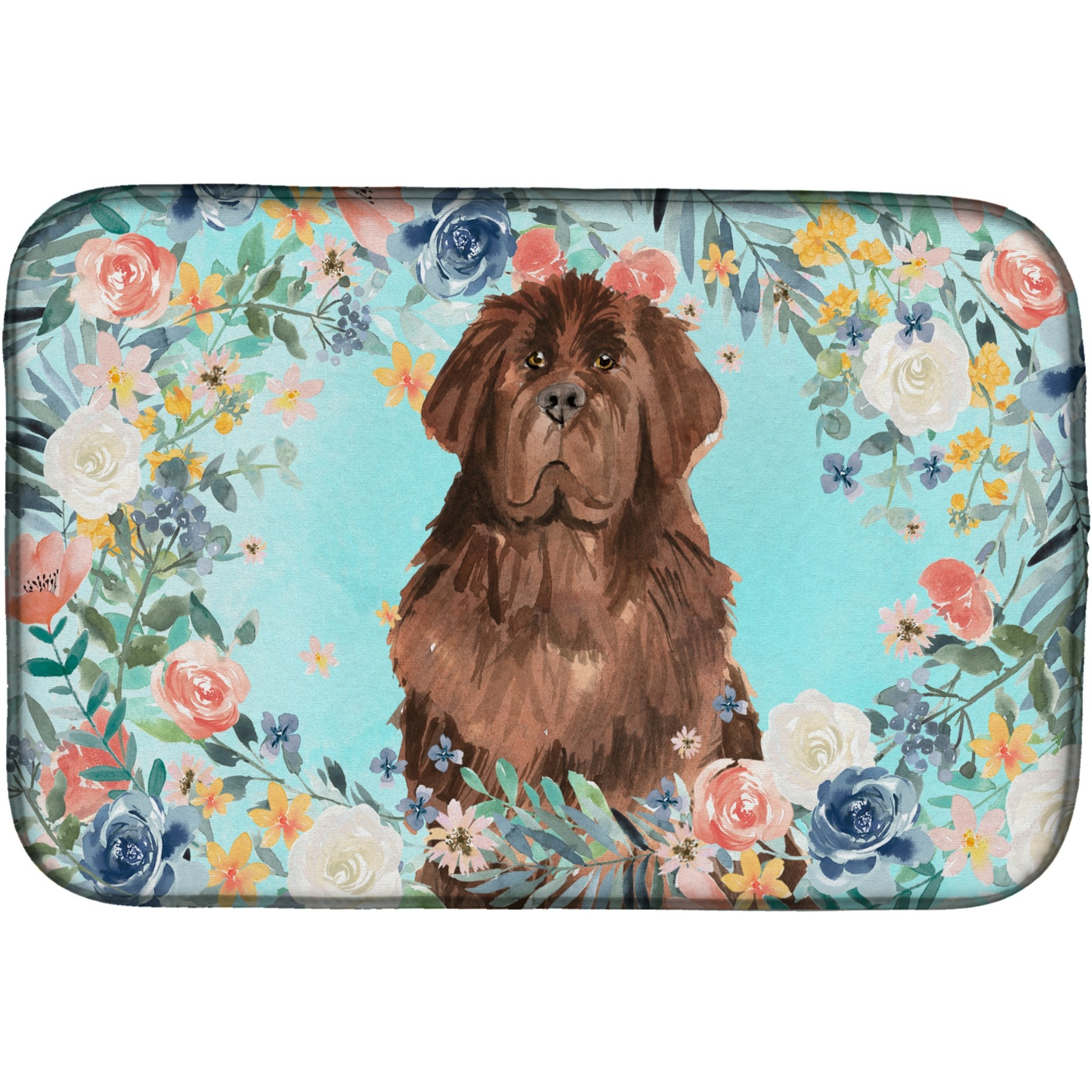 &quotCaroline's Treasures CK3416DDM Newfoundland dish-drying-mats, 14 x 21, Multicolor"