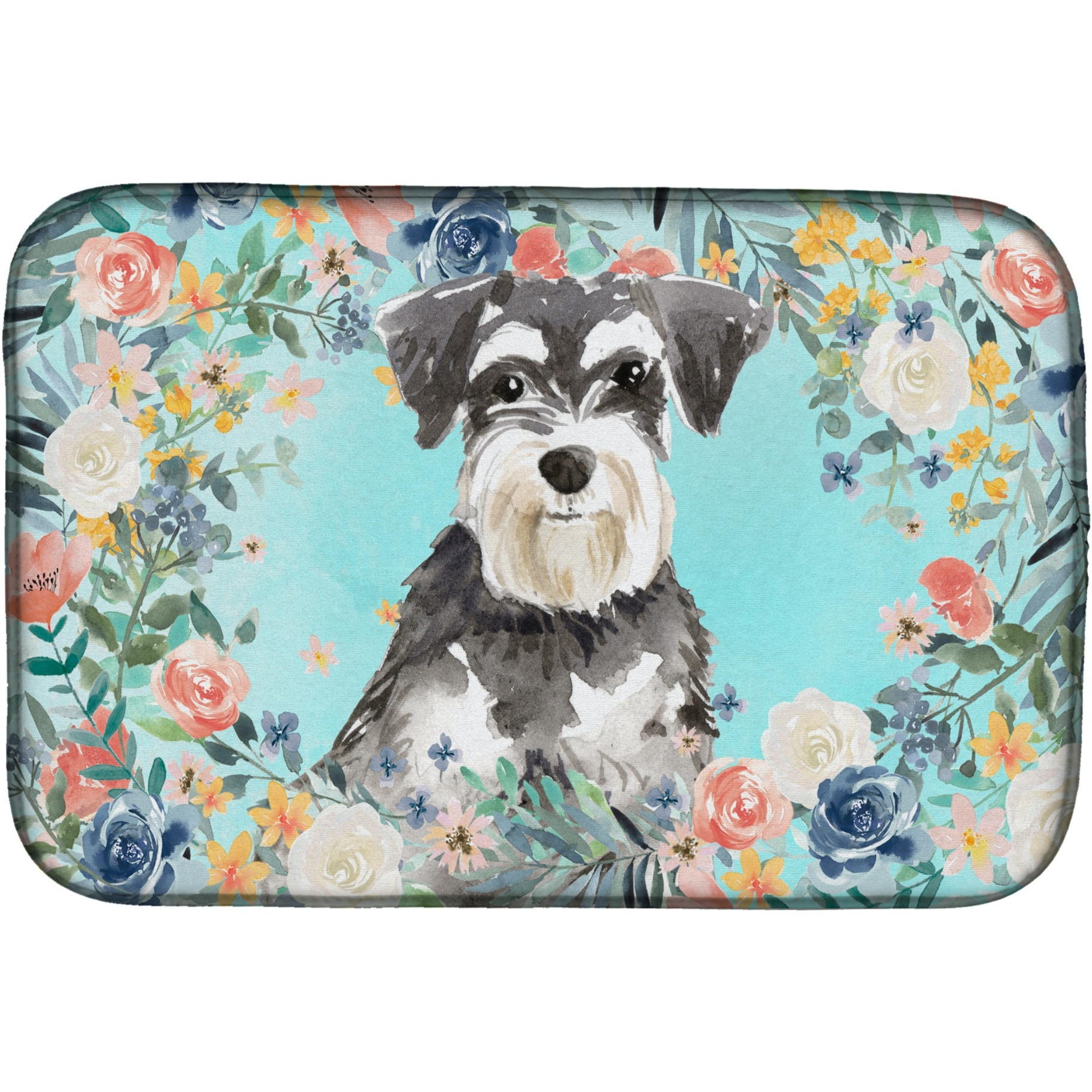 &quotCaroline's Treasures CK3417DDM Schnauzer 2 dish-drying-mats, 14 x 21, Multicolor"