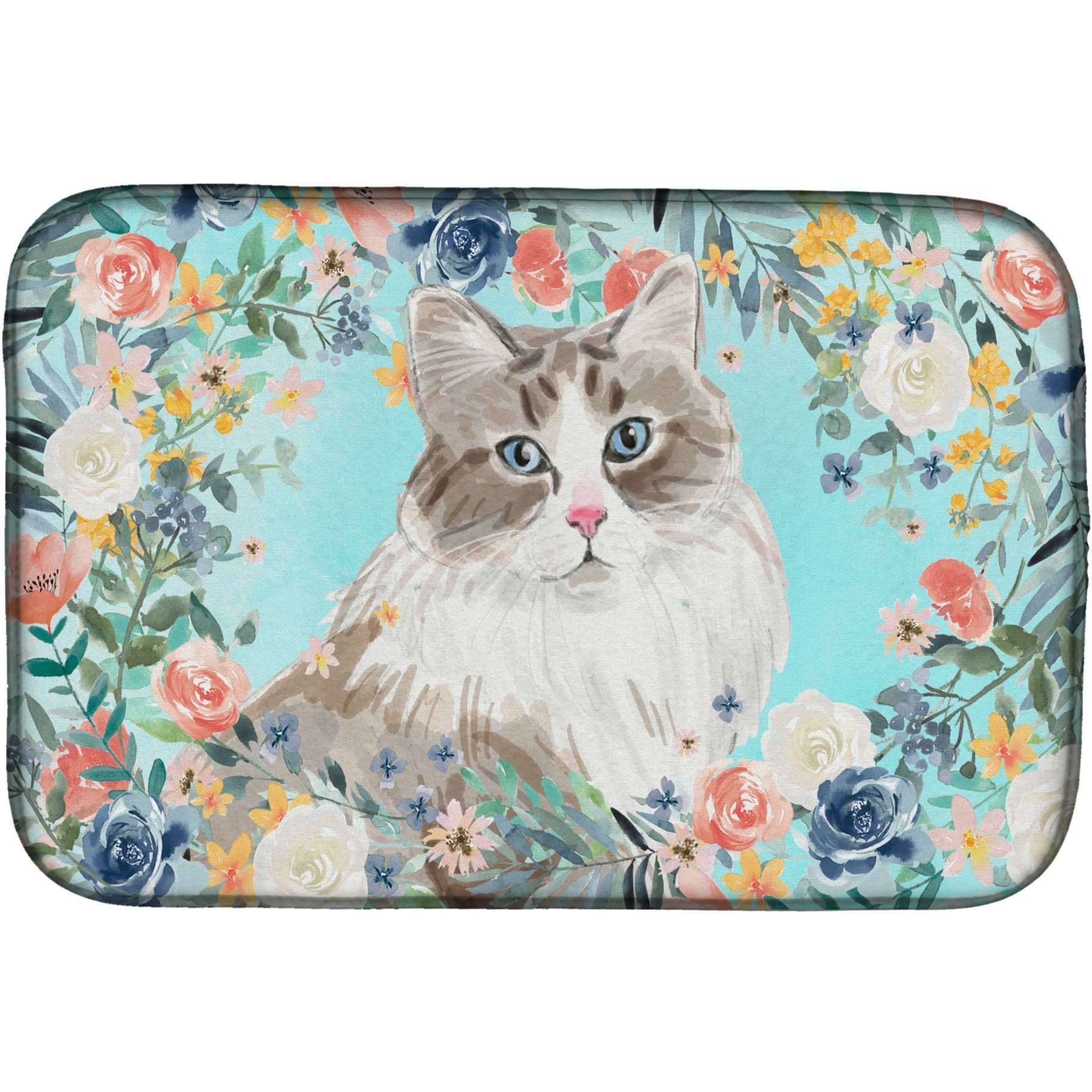 &quotCaroline's Treasures CK3399DDM Siberian Spring Flowers dish-drying-mats, 14 x 21, Multicolor"
