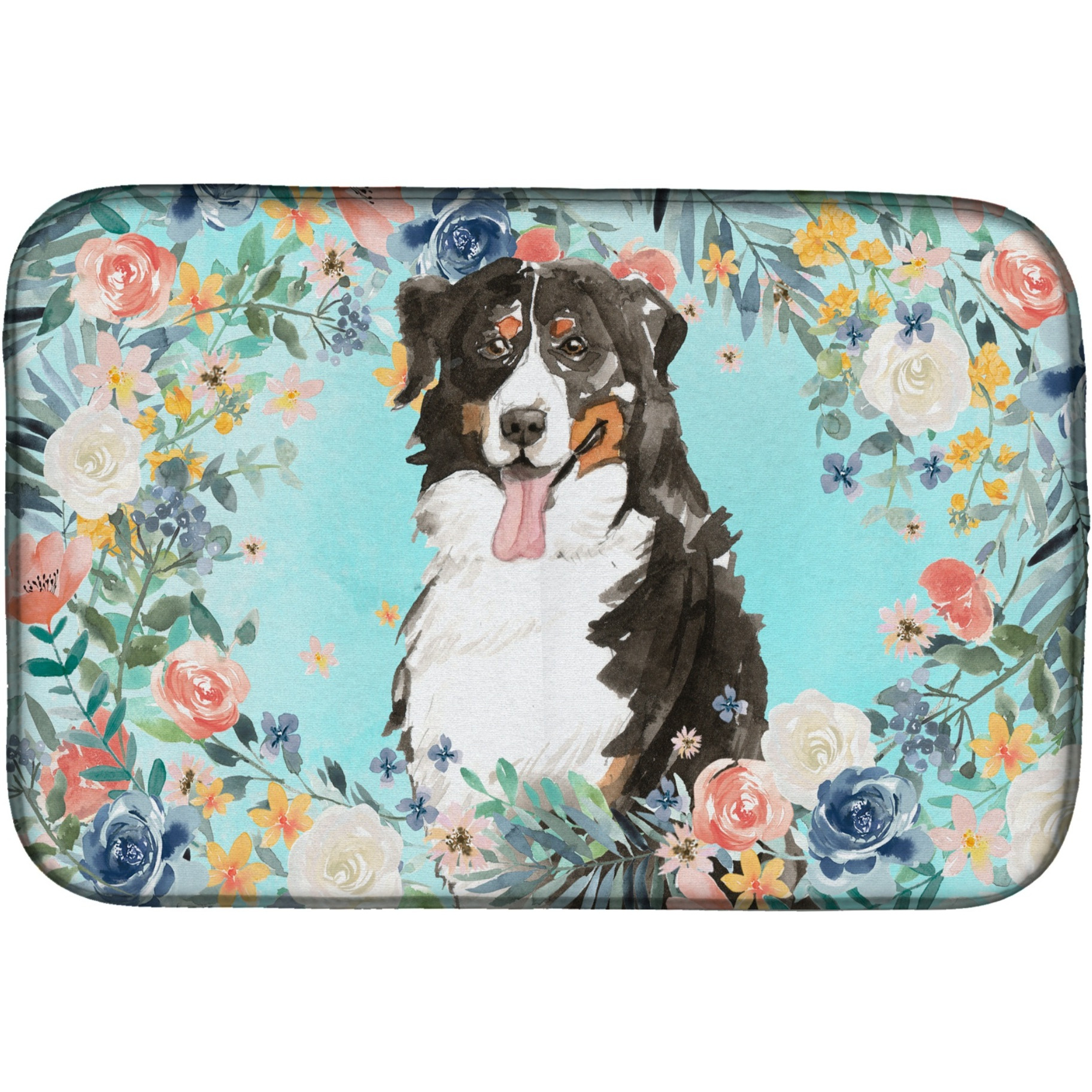 &quotCaroline's Treasures CK3436DDM Bernese Mountain Dog dish-drying-mats, 14 x 21, Multicolor"