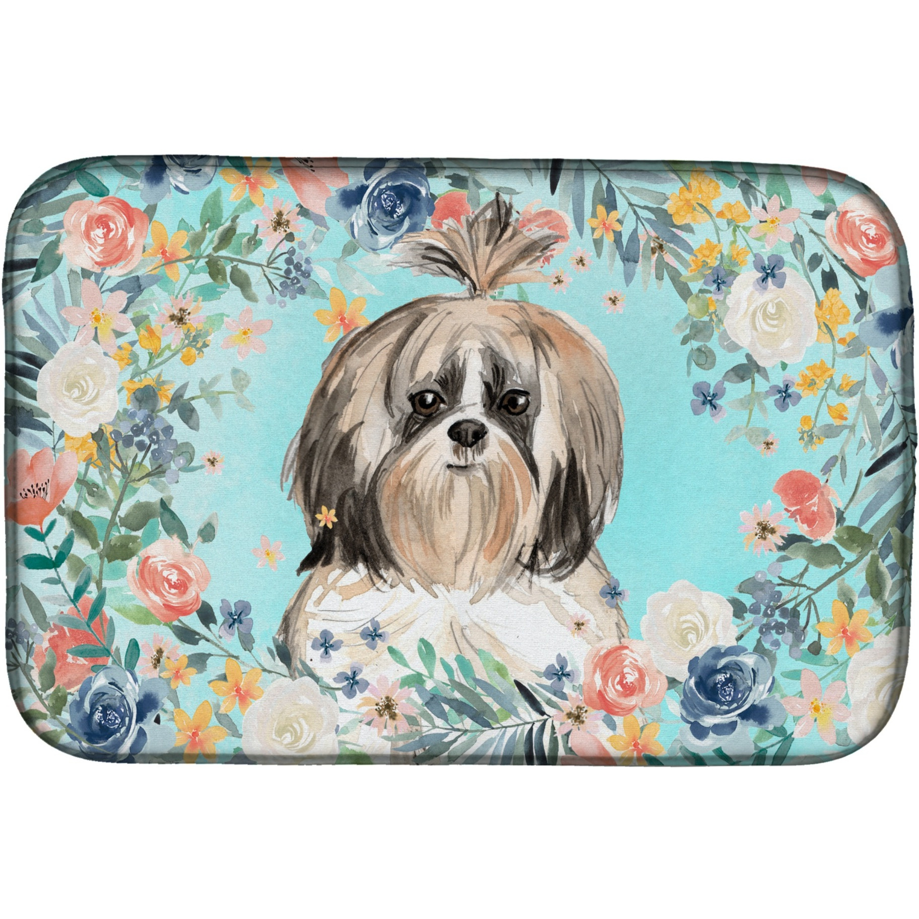 &quotCaroline's Treasures CK3410DDM Shih Tzu dish-drying-mats, 14 x 21, Multicolor"