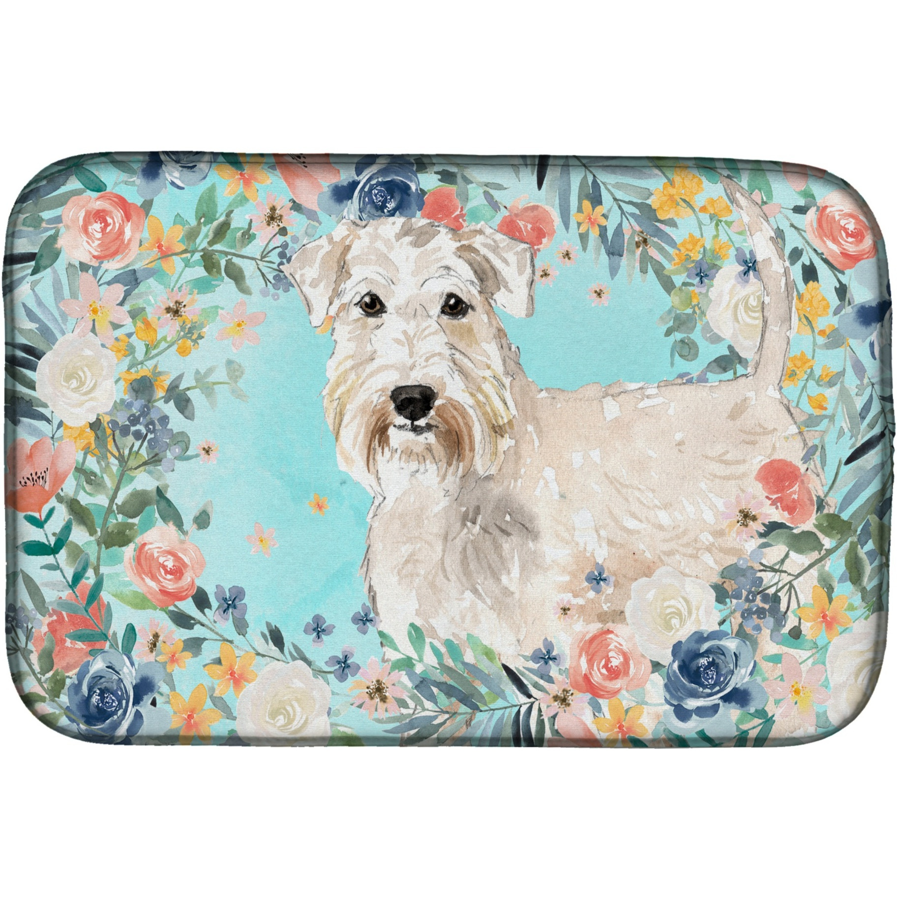 &quotCaroline's Treasures CK3404DDM Wheaten Terrier dish-drying-mats, 14 x 21, Multicolor"