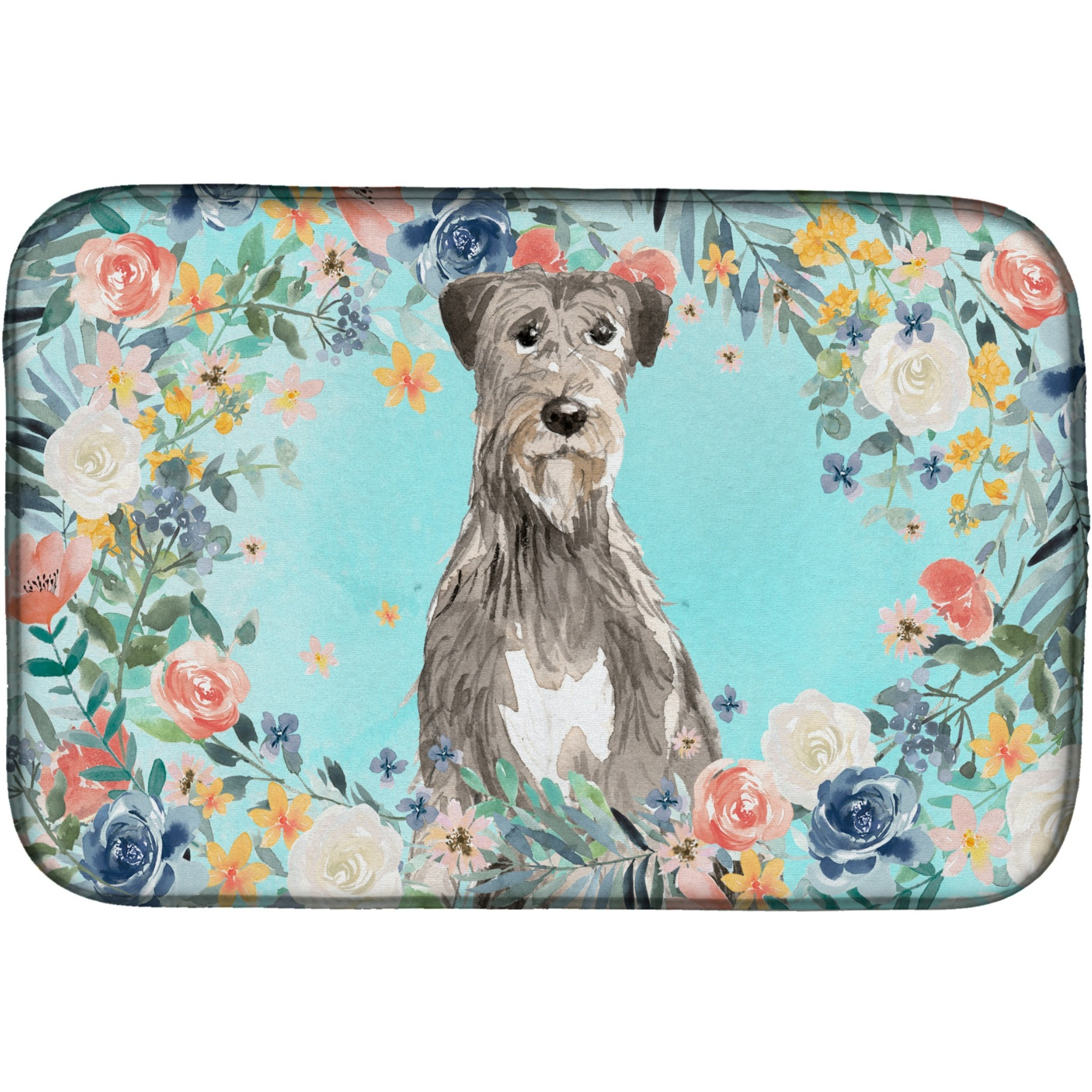 &quotCaroline's Treasures CK3423DDM Irish Wolfhound dish-drying-mats, 14 x 21, Multicolor"