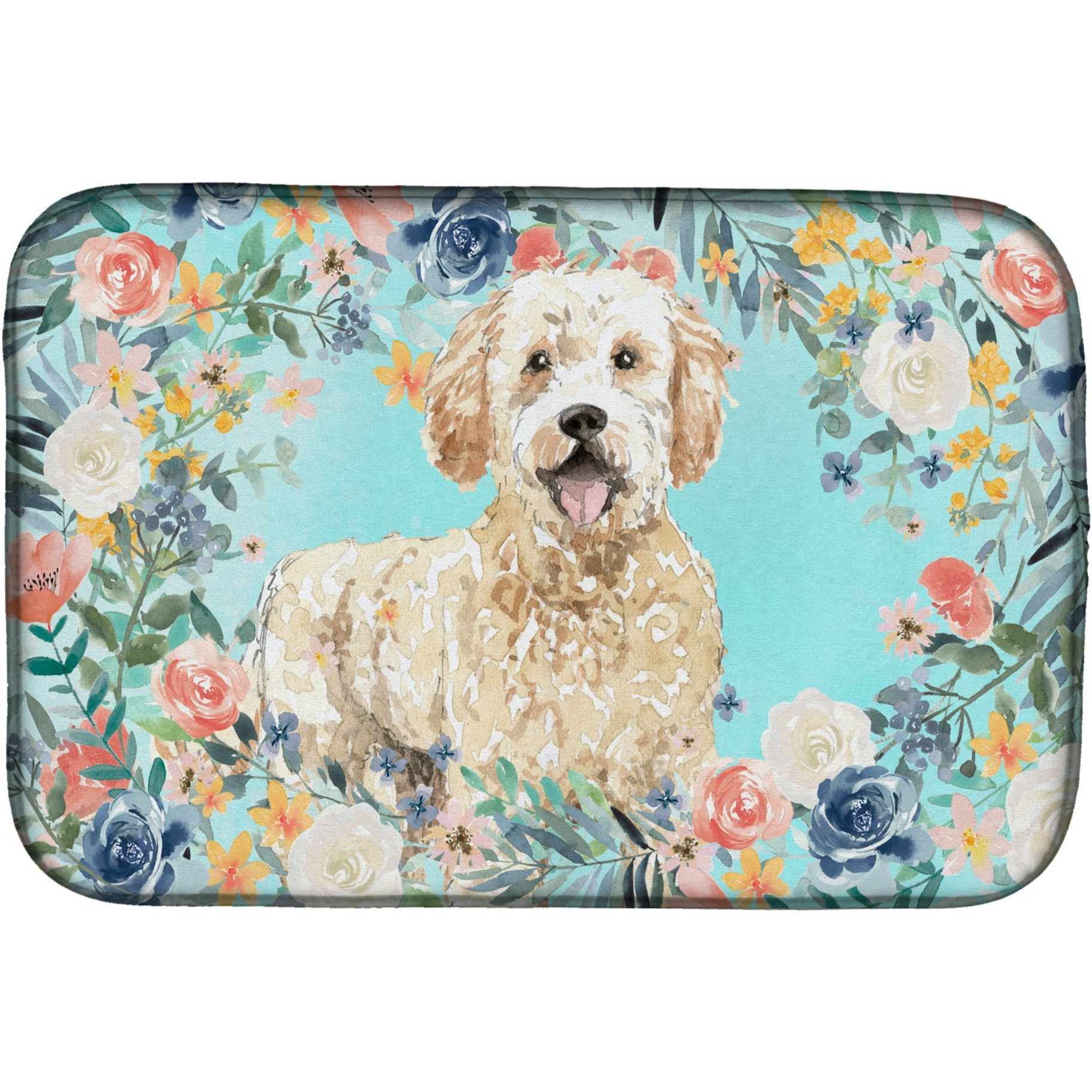 &quotCaroline's Treasures CK3426DDM Goldendoodle dish-drying-mats, 14 x 21, Multicolor"