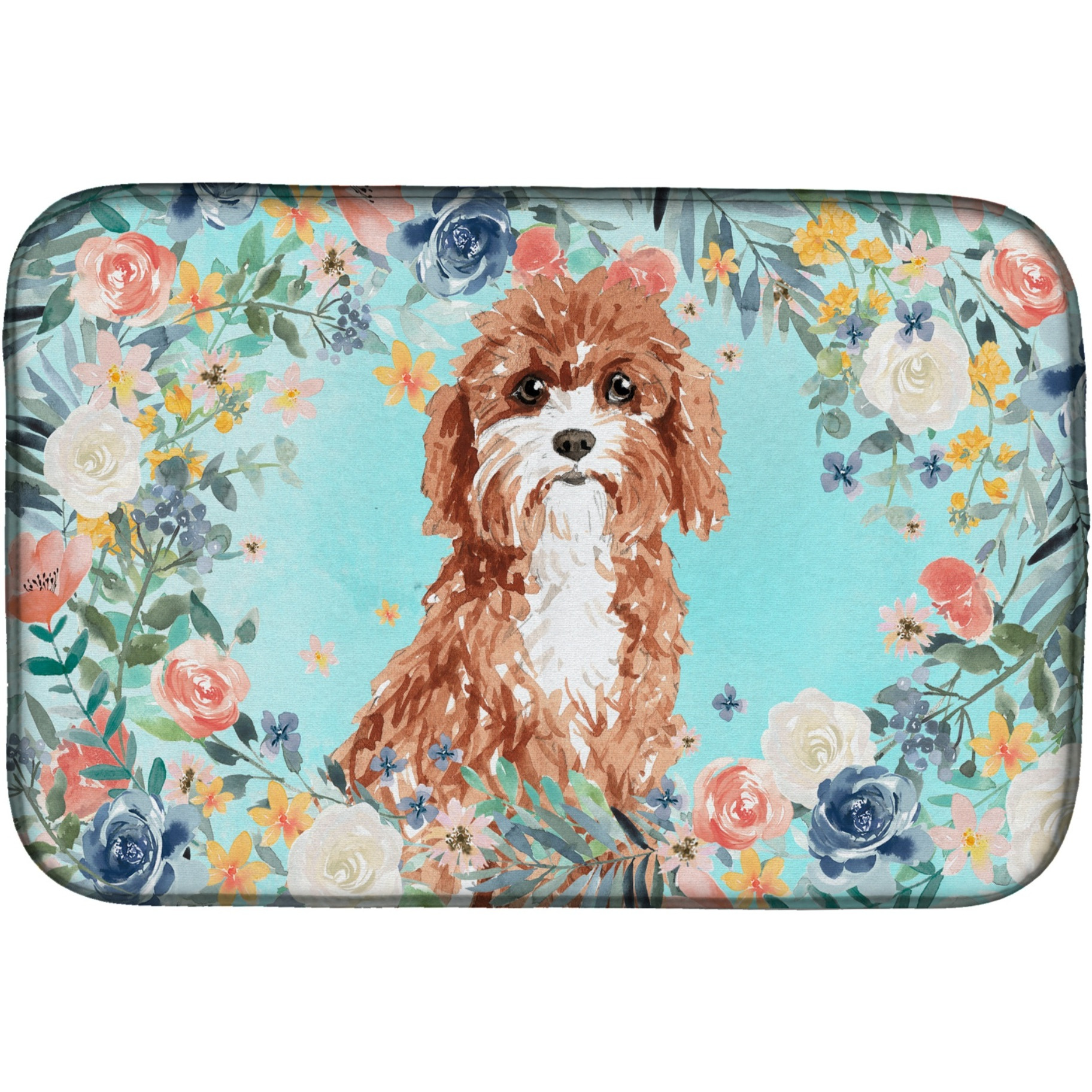 &quotCaroline's Treasures CK3428DDM Cavapoo dish-drying-mats, 14 x 21, Multicolor"