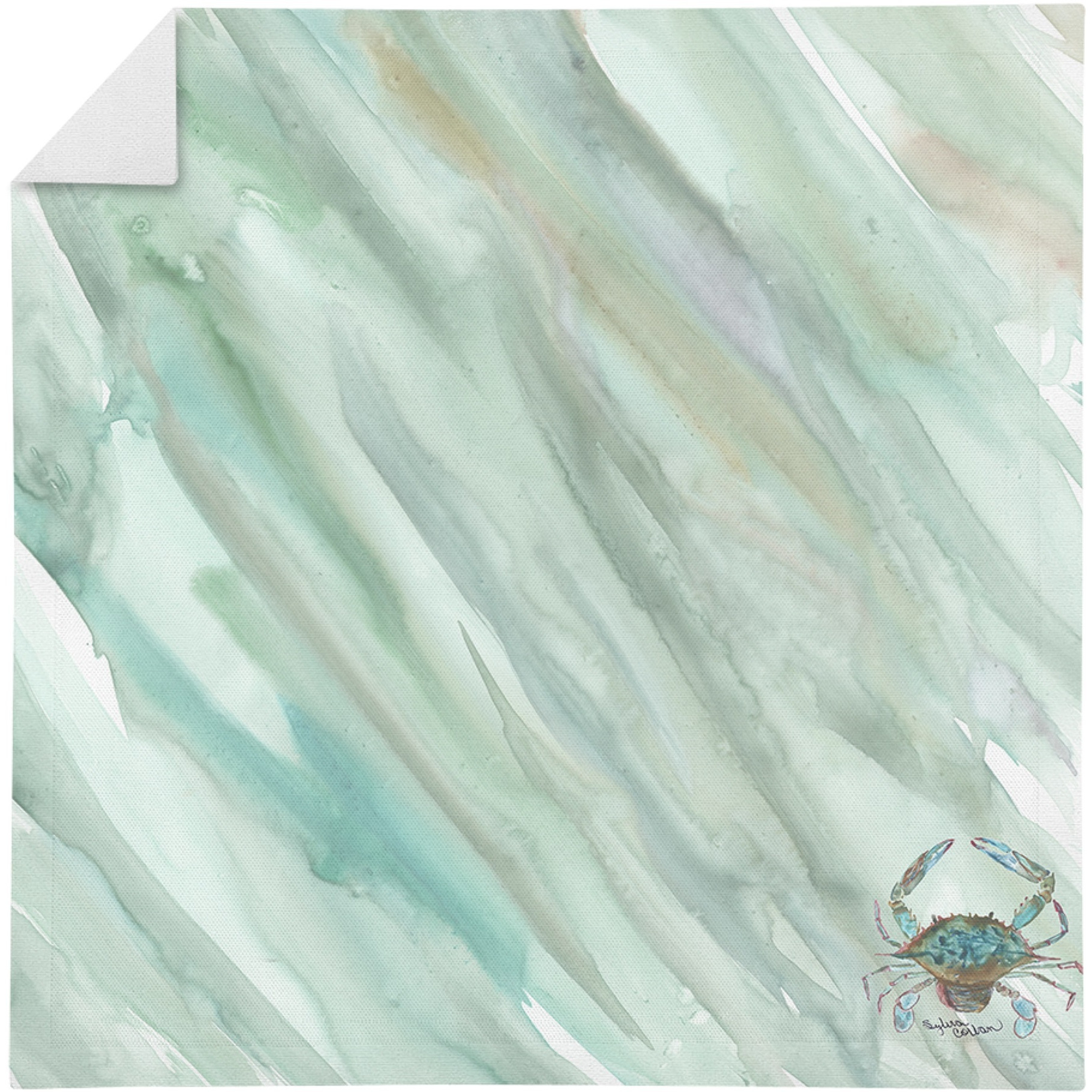 Crab 1 on Sage Green Napkin SC2059NAP