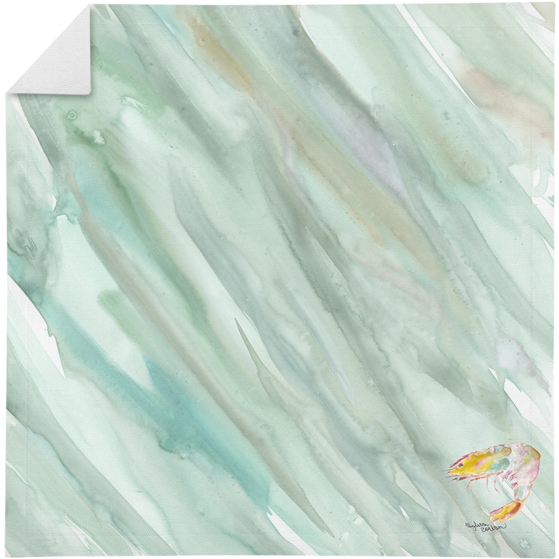 Shrimp 1 on Sage Green Napkin SC2065NAP