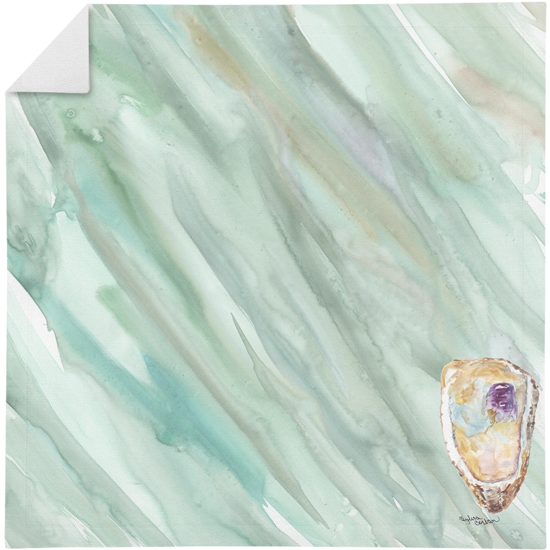 Oyster on Sage Green Napkin SC2062NAP