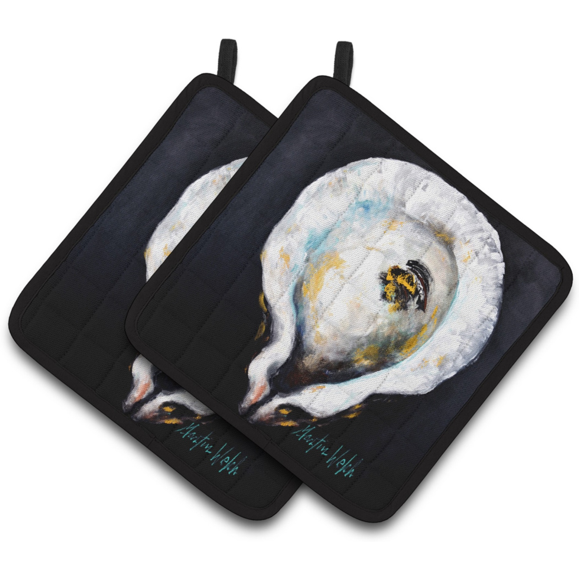 &quotCaroline's Treasures MW1327PTHD Oyster Eye Five Pair of Pot Holders potholders, Multicolor"