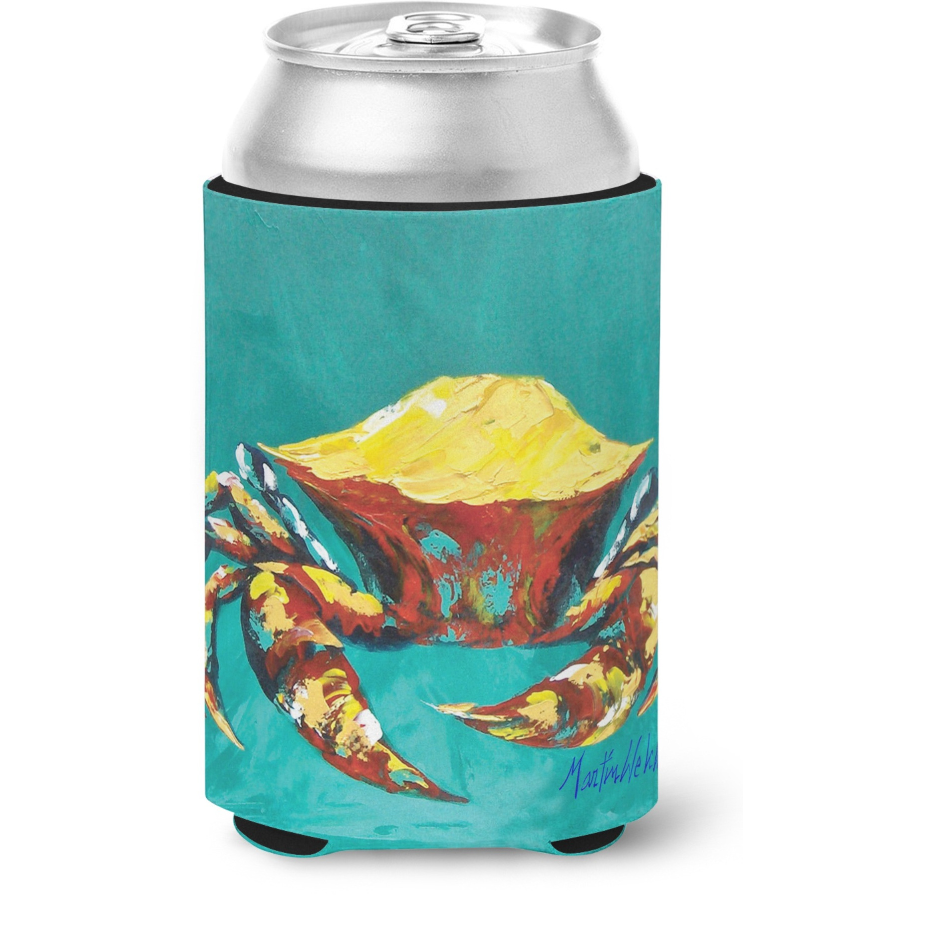 &quotCaroline's Treasures MW1322CC Crab Tunnel Can or Bottle Hugger cold-beverage-koozies, Multicolor"