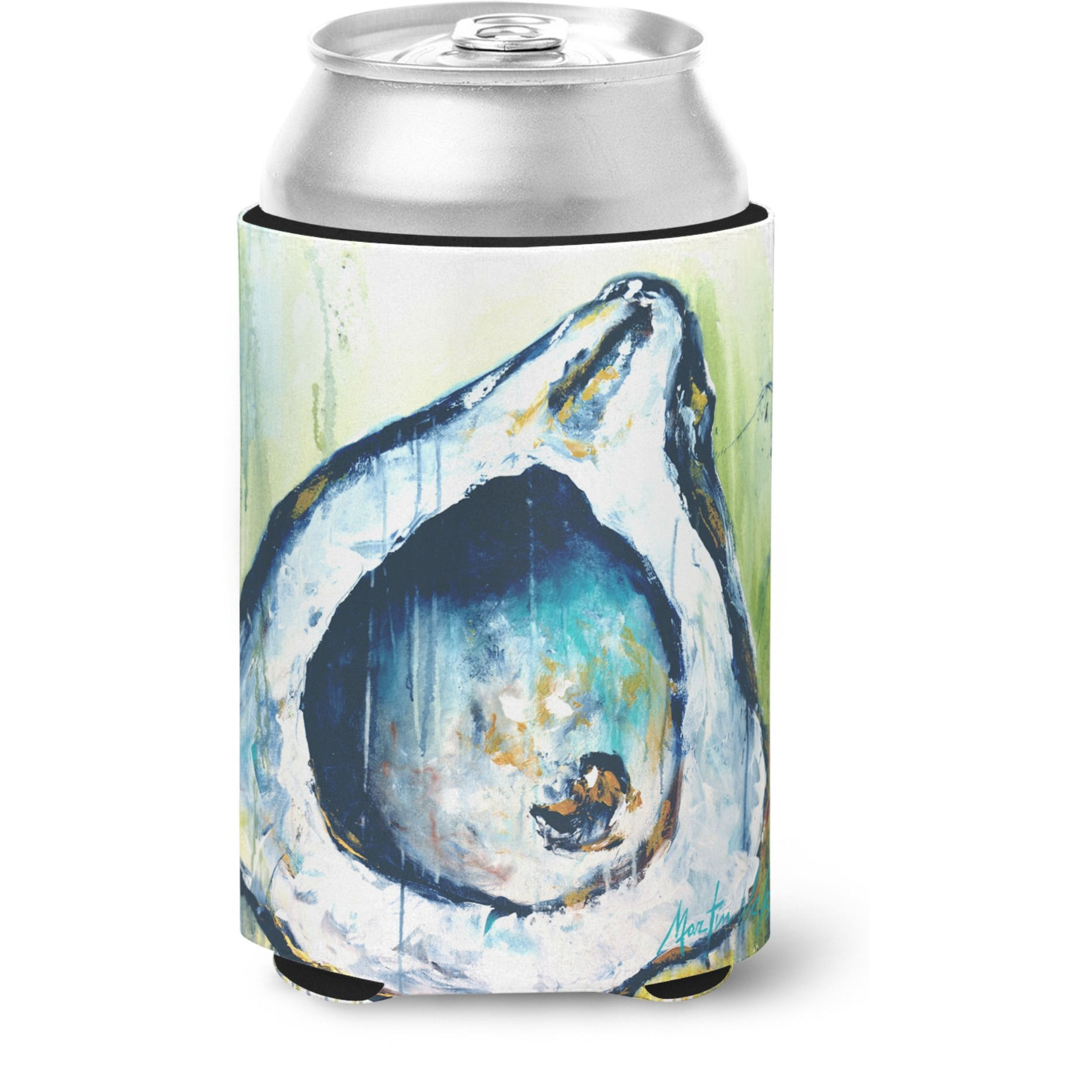 &quotCaroline's Treasures MW1308CC Blue Rock Oyster Can or Bottle Hugger cold-beverage-koozies, Multicolor"
