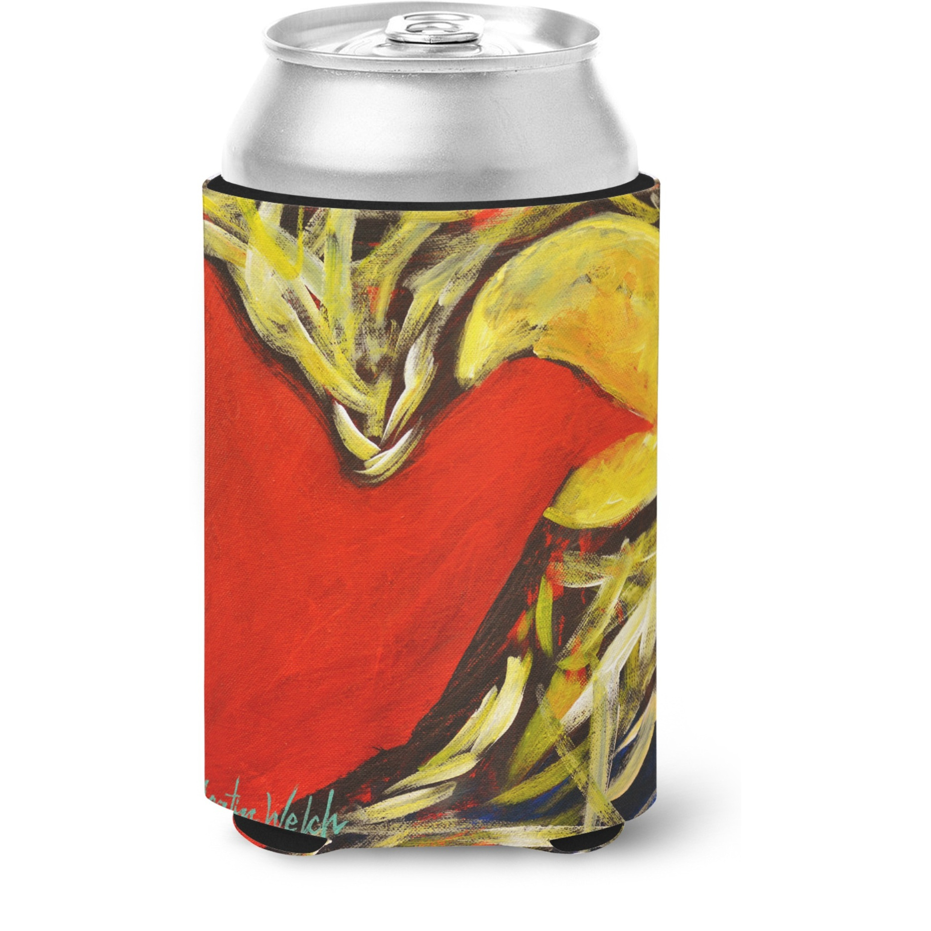 &quotCaroline's Treasures MW1323CC Crow at Midnight Can or Bottle Hugger cold-beverage-koozies, Multicolor"