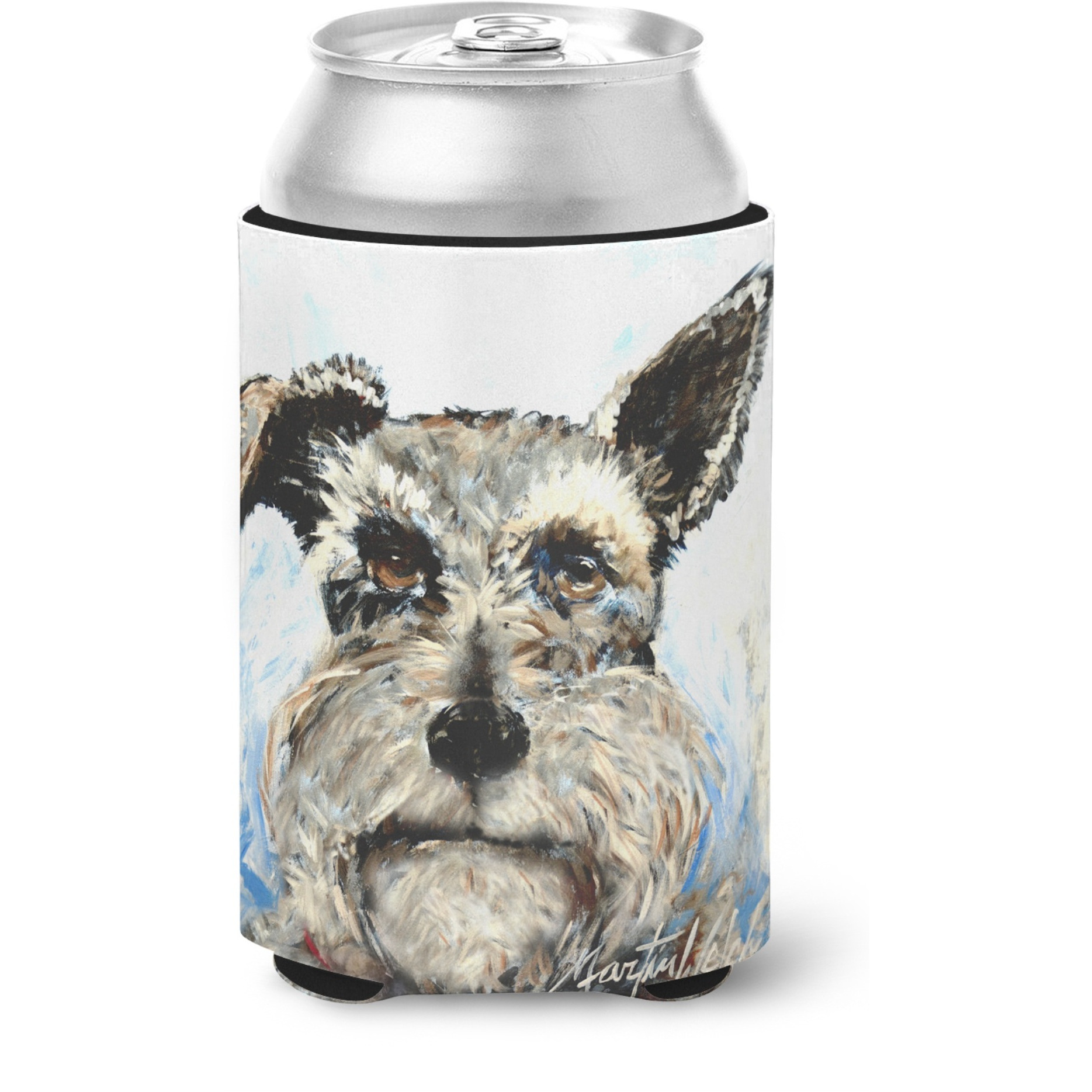 &quotCaroline's Treasures MW1358CC Schnauzer Whiter Beard Can or Bottle Hugger cold-beverage-koozies, Multicolor"