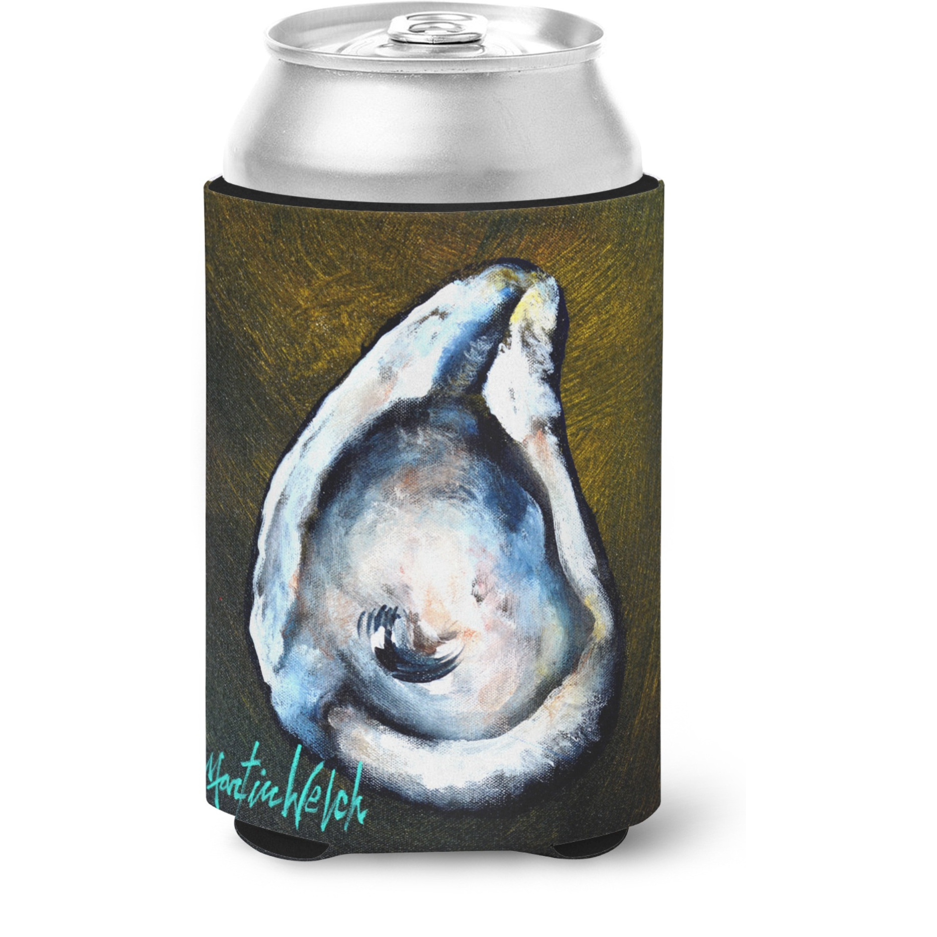 &quotCaroline's Treasures MW1317CC Brown Eye Oyster Can or Bottle Hugger cold-beverage-koozies, Multicolor"