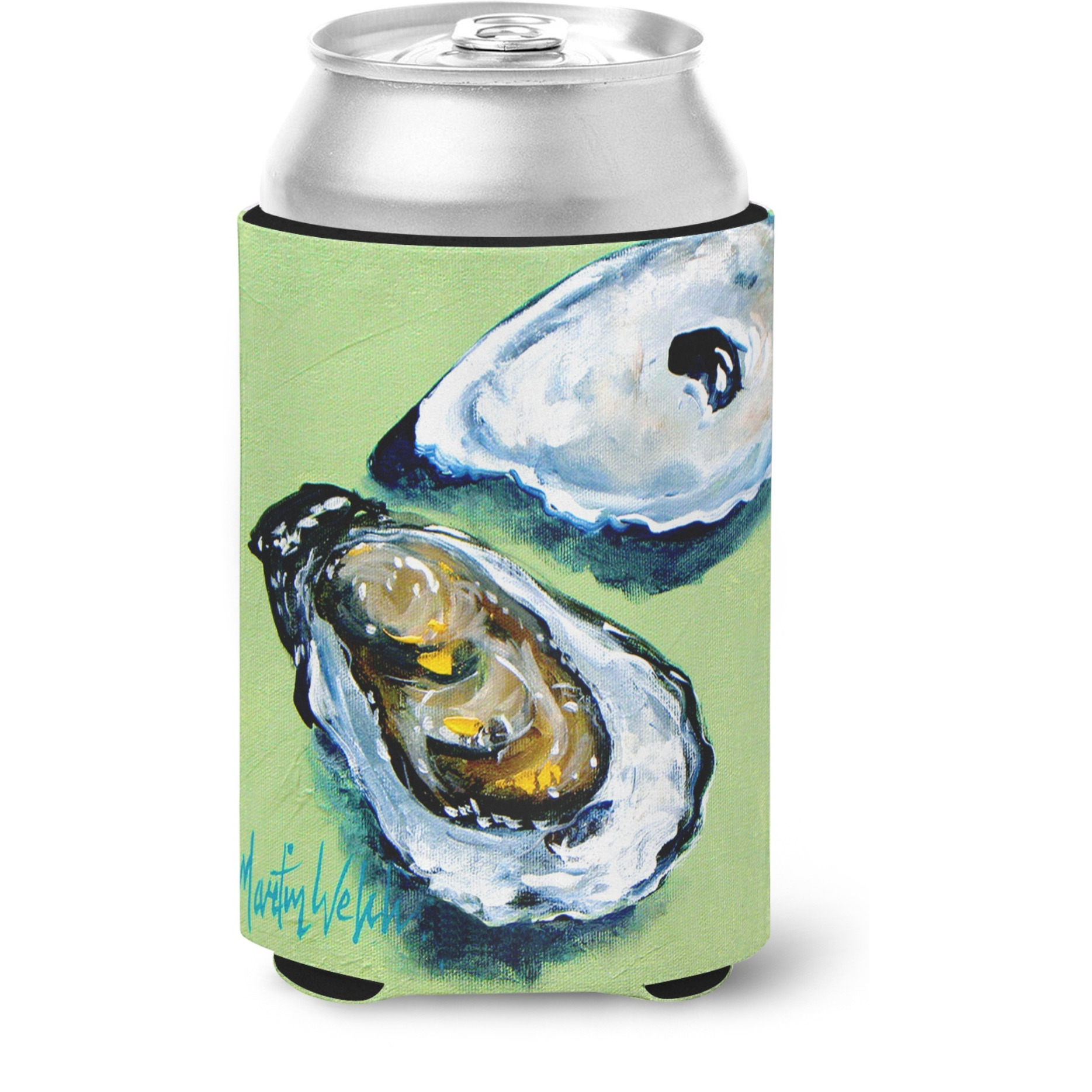 Carolines Treasures MW1361CC Two Shells Oyster Can or Bottle Hugger cold-beverage-koozies, Multicolor