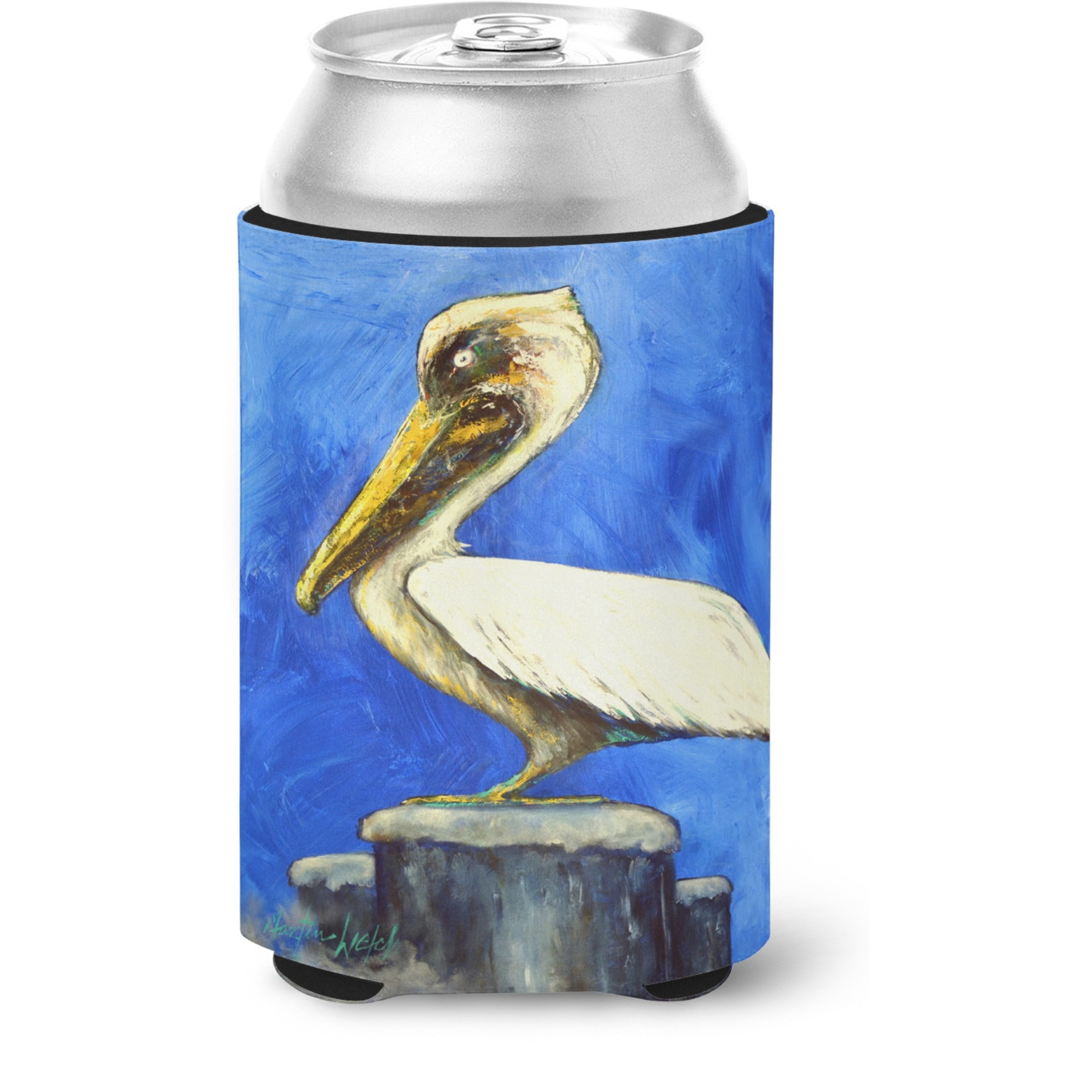 &quotCaroline's Treasures MW1352CC Pelican Texas Pete Can or Bottle Hugger cold-beverage-koozies, Multicolor"