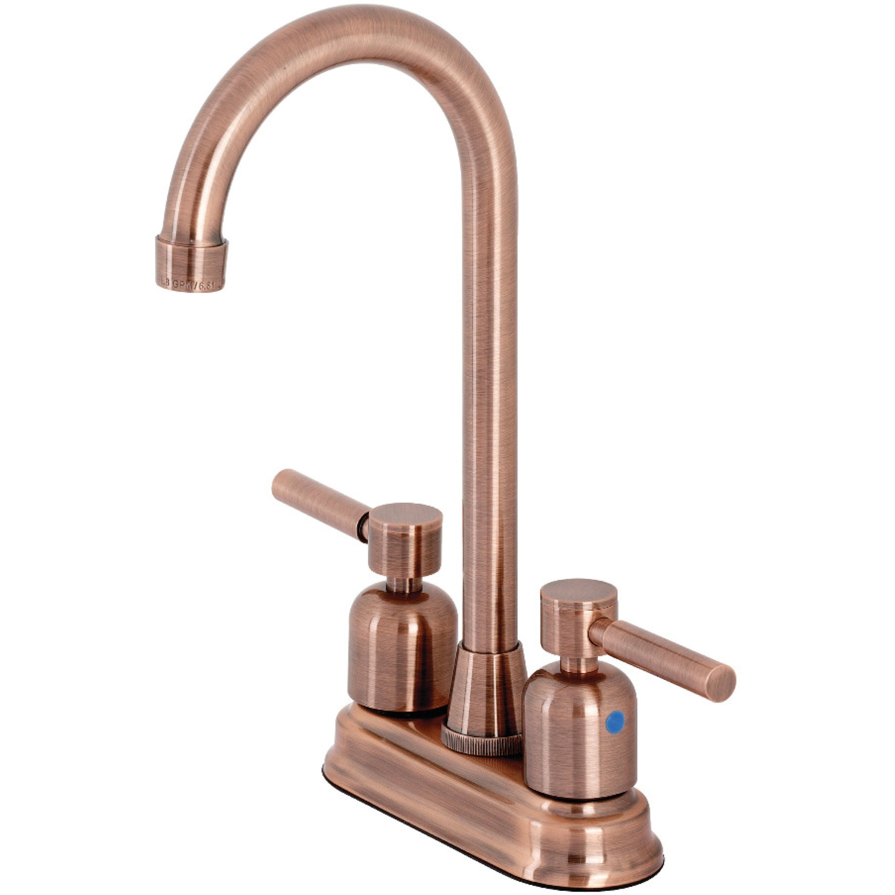 Kingston Brass KB849DLAC Concord Bar Faucet, Antique Copper