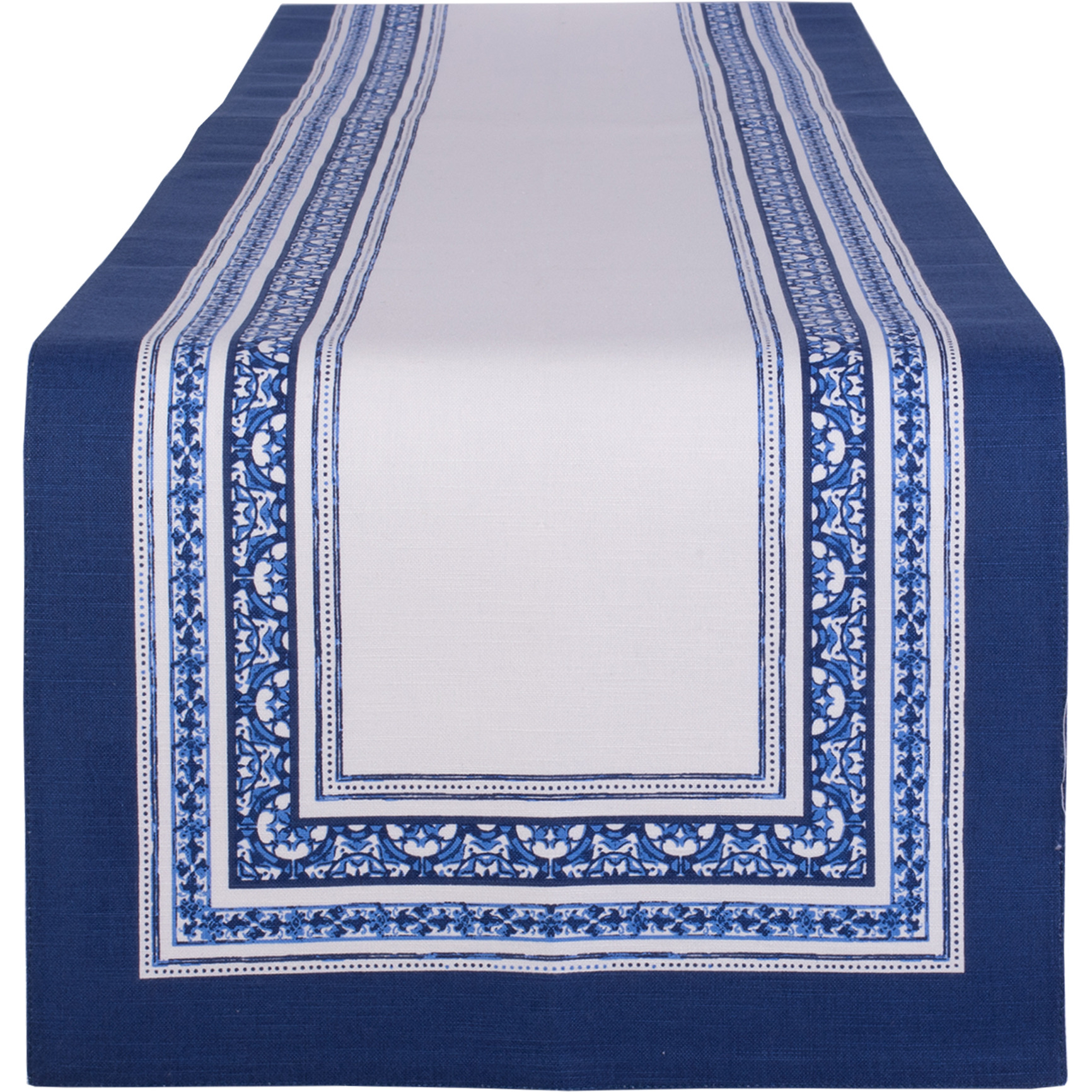 DII Porto Stripe Print Table Runner 14x72