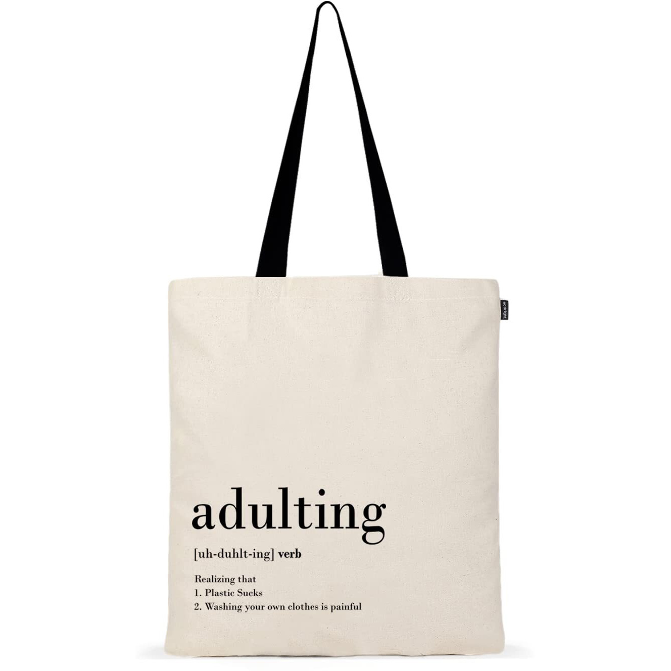 Ecoright Aesthetic Canvas Tote Bag for Women, Reusable Cotton Tote Bag for Grocery, Shopping, Beach & Daily Use
