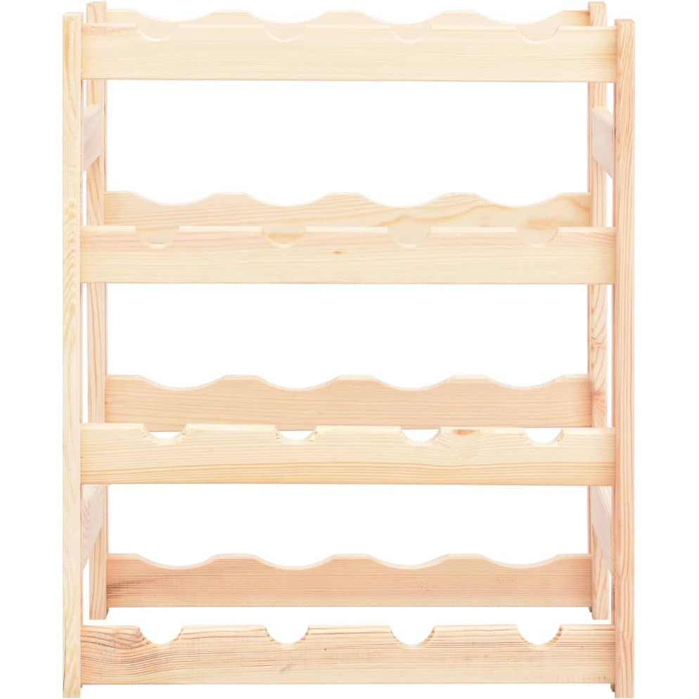 vidaXL Wine Rack for 16 Bottles Pinewood