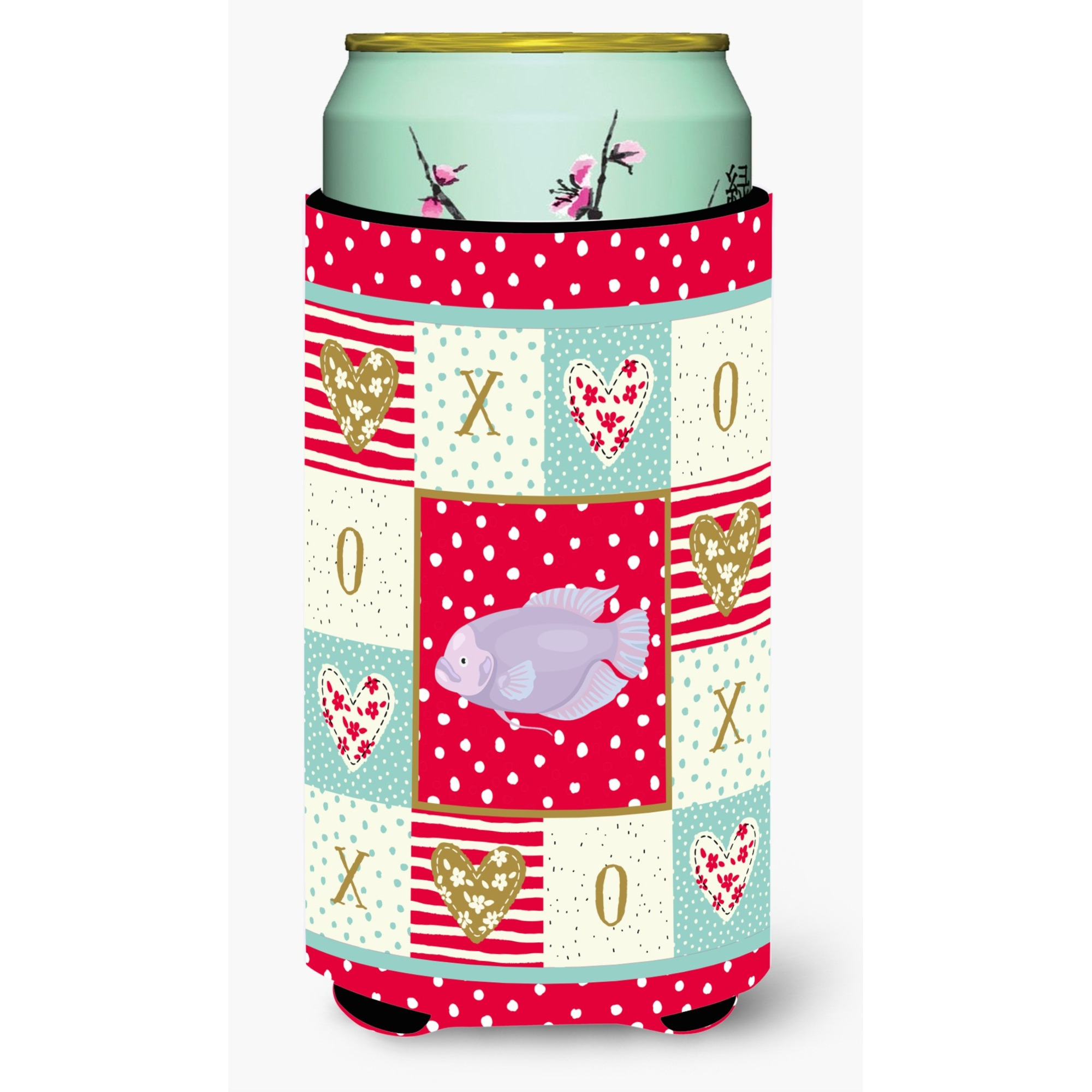 &quotCaroline's Treasures CK5487TBC Giant Gourami Love Tall Boy Insulator Hugger cold-beverage-koozies, Multicolor"